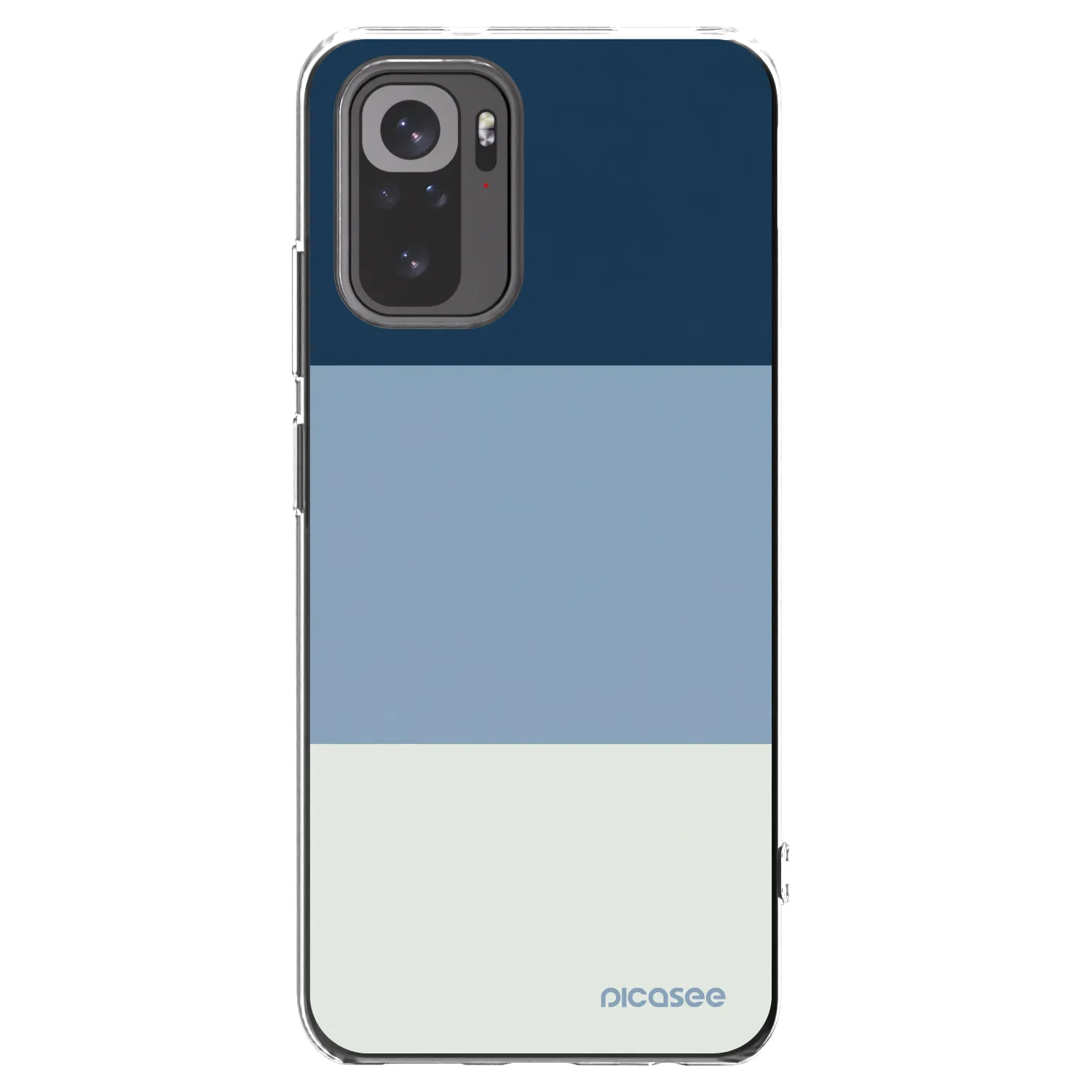 Picasee Xiaomi Redmi Note 10 Hülle - Transparentes Silikon - Coastal Blue