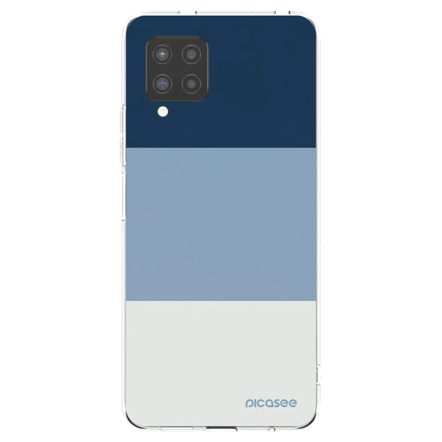 Picasee Samsung Galaxy A42 A426B Hülle - Transparentes Silikon - Coastal Blue