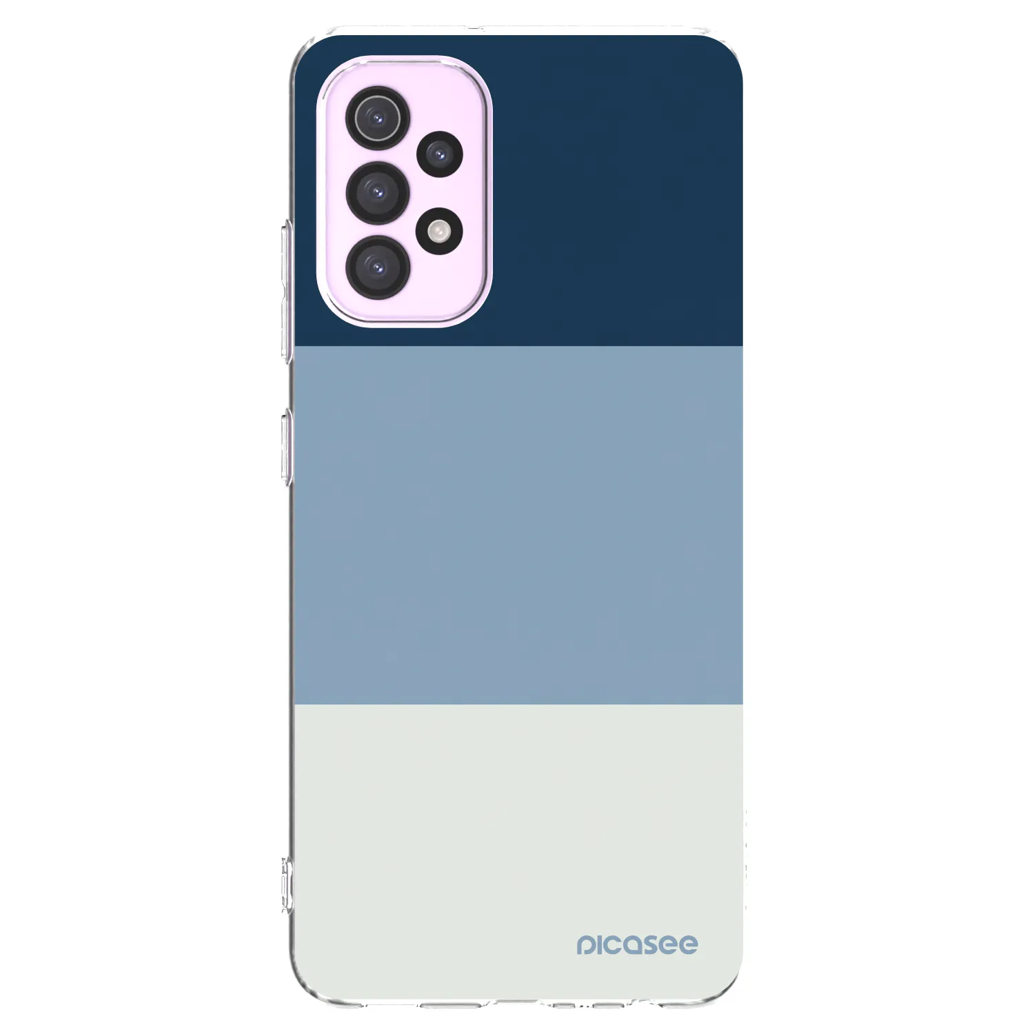 Picasee Samsung Galaxy A32 5G A326B Hülle - Transparentes Silikon - Coastal Blue