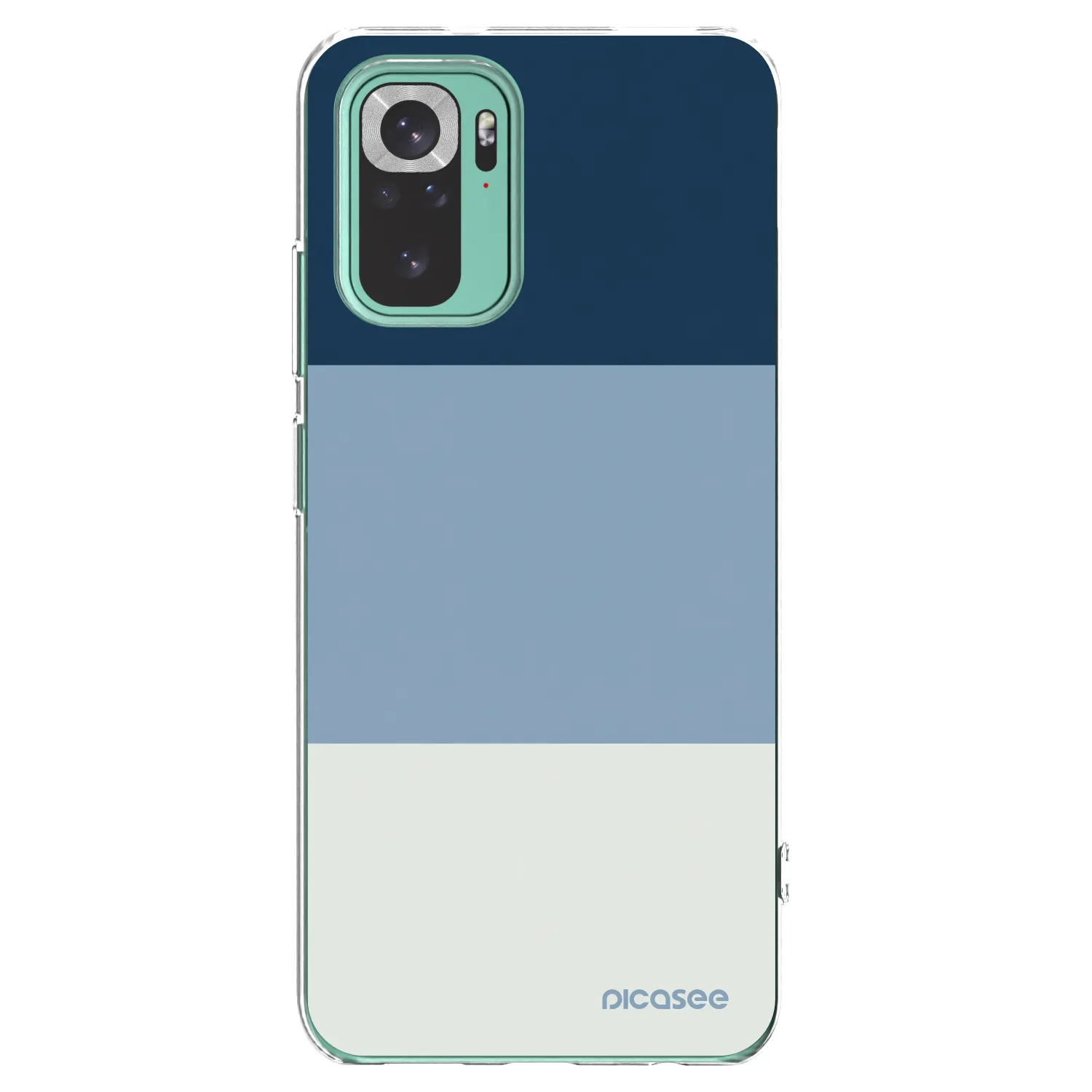 Picasee Xiaomi Redmi Note 10 Pro Hülle - Transparentes Silikon - Coastal Blue