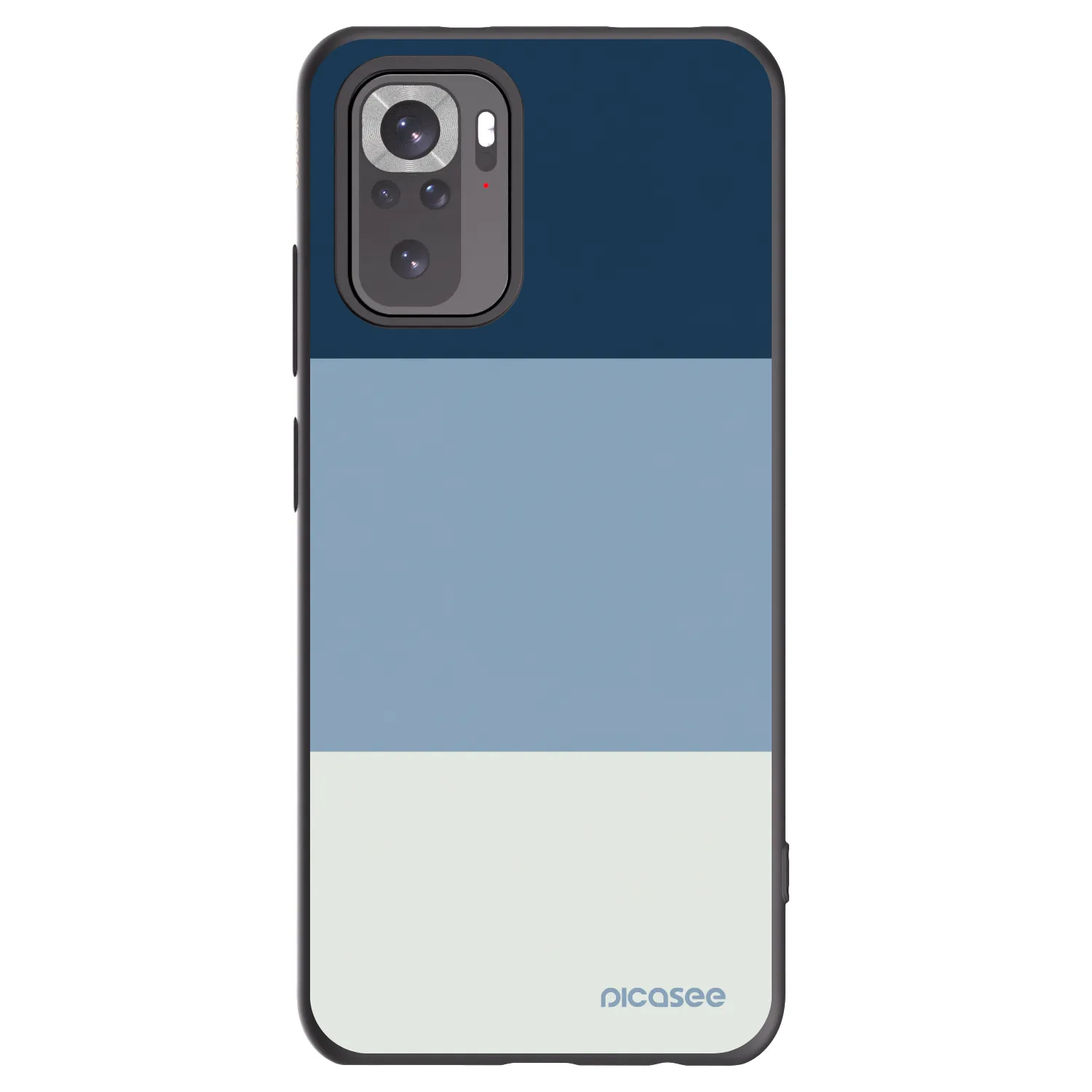 Picasee Xiaomi Redmi Note 10S Hülle - Schwarzes Silikon - Coastal Blue