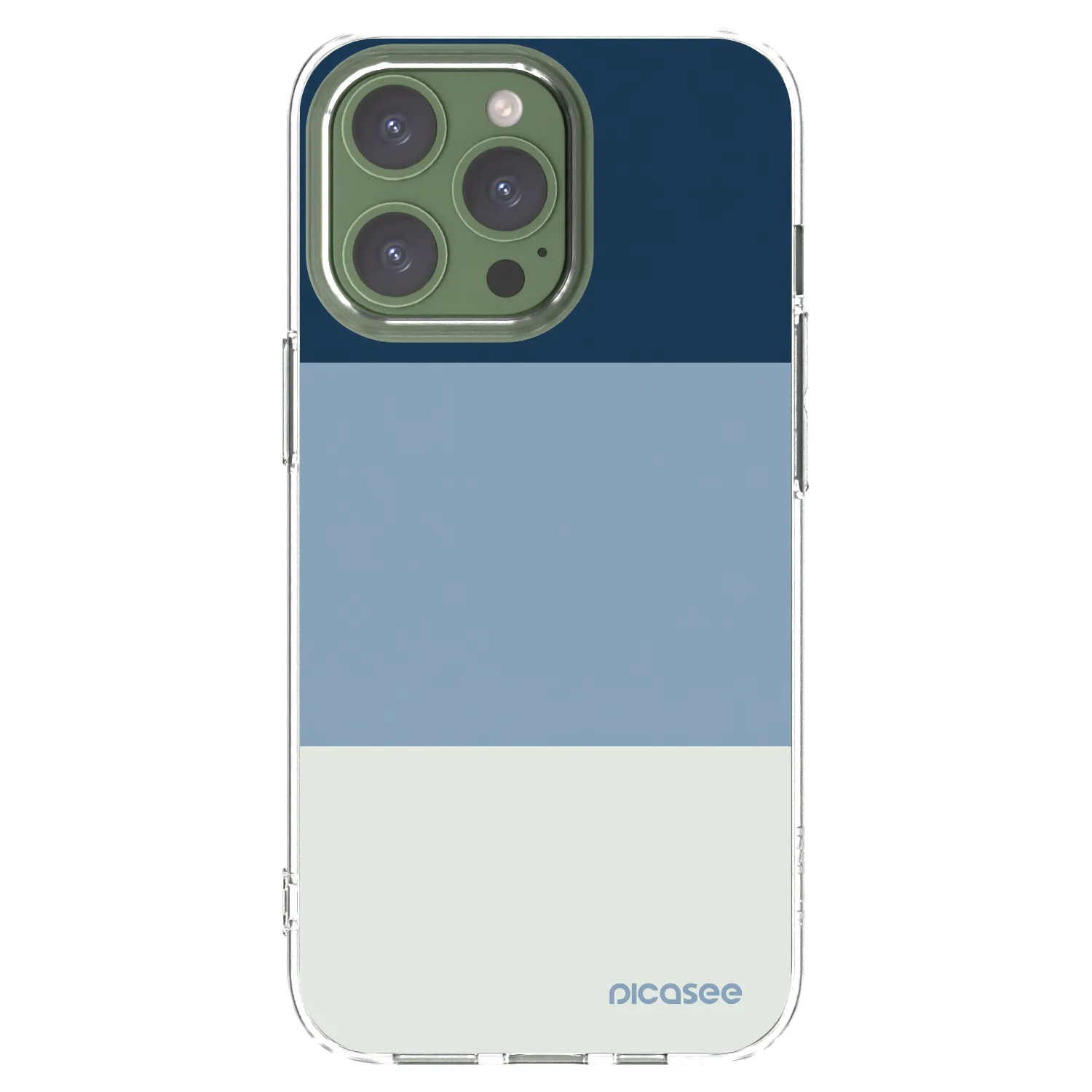 Picasee Apple iPhone 13 Pro Hülle - Transparentes Silikon - Coastal Blue