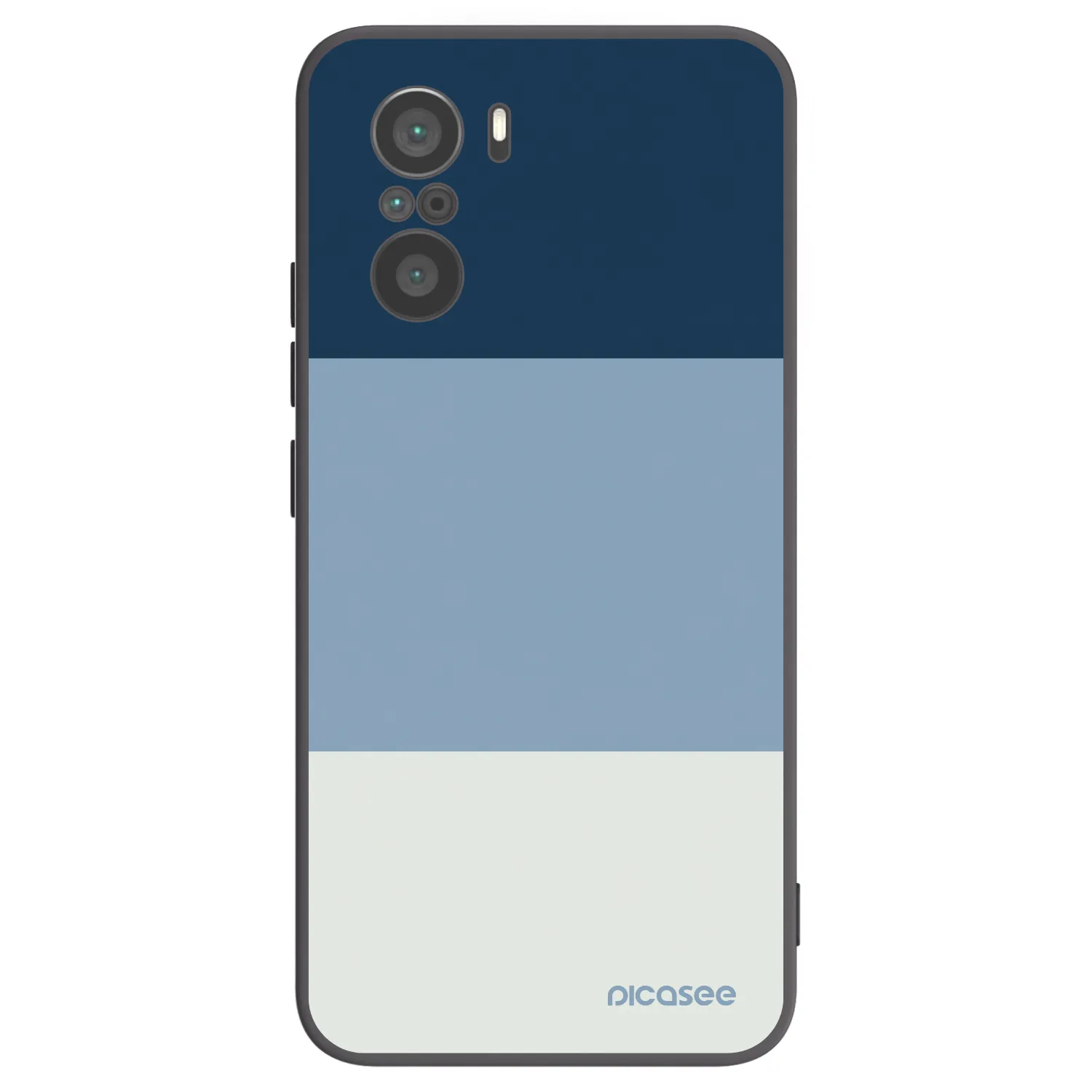 Picasee Xiaomi Poco F3 Hülle - Schwarzes Silikon - Coastal Blue