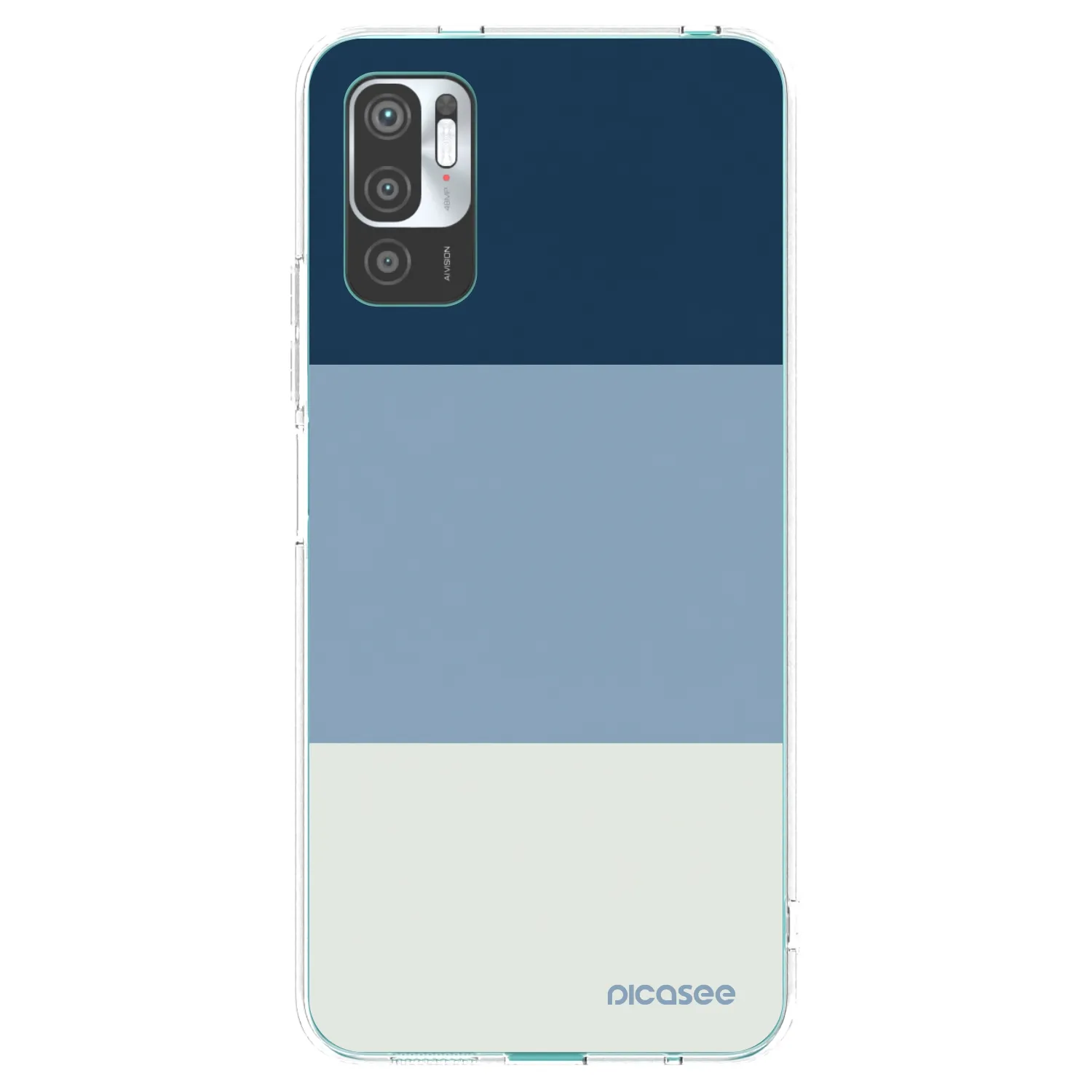 Picasee Xiaomi Redmi Note 10 5G Hülle - Transparentes Silikon - Coastal Blue