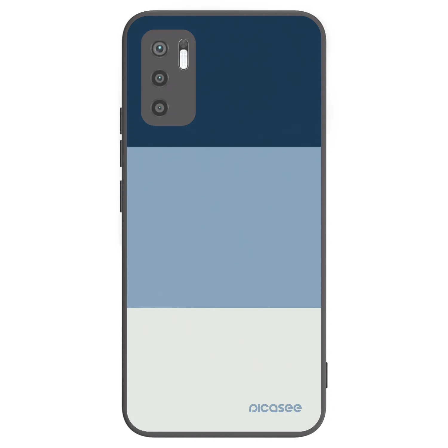 Picasee Xiaomi Redmi Note 10 5G Hülle - Schwarzes Silikon - Coastal Blue