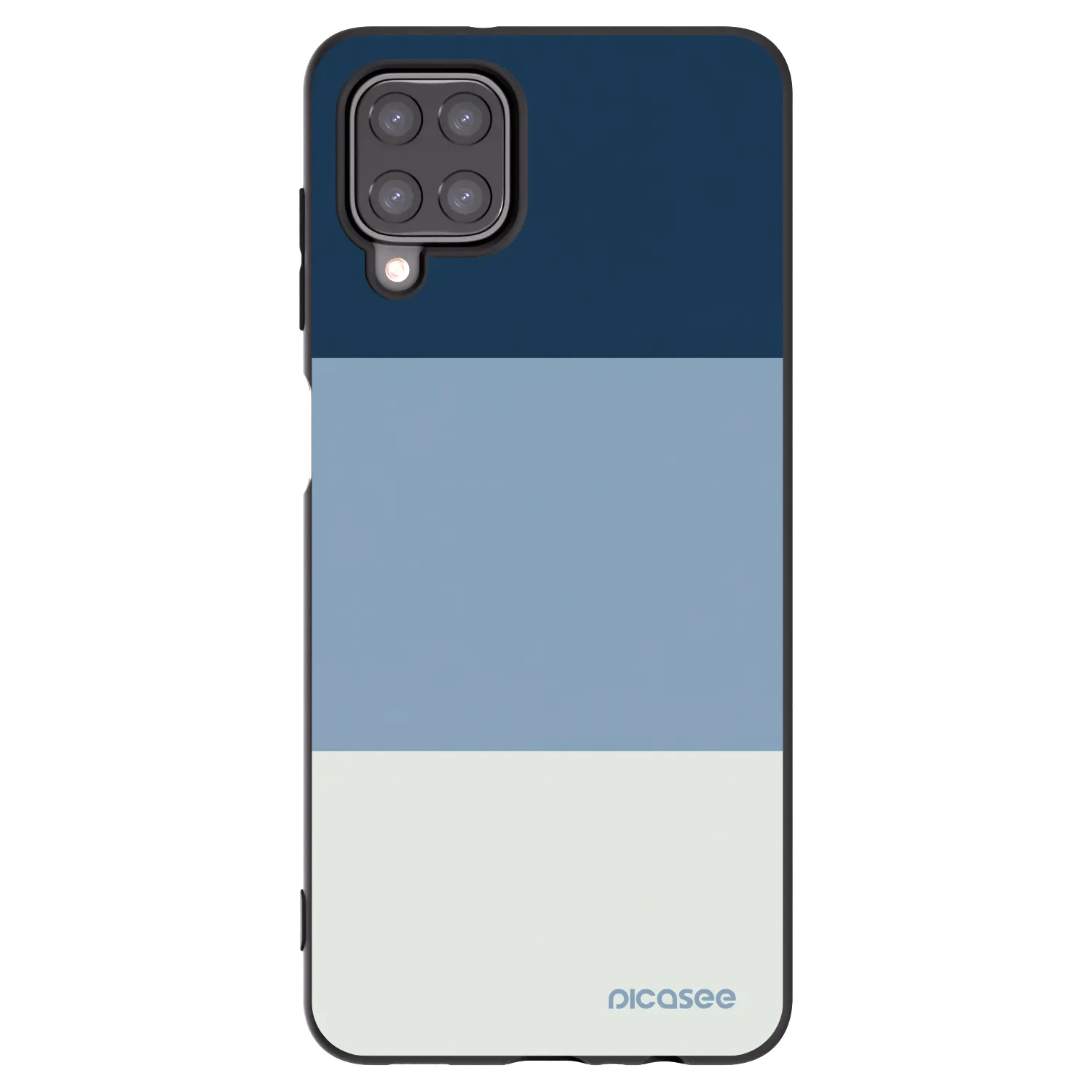 Picasee Samsung Galaxy M12 M127F Hülle - Schwarzes Silikon - Coastal Blue