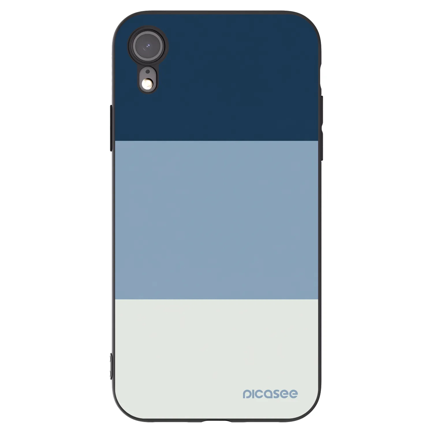 Picasee Apple iPhone XR Hülle - Schwarzes Silikon - Coastal Blue