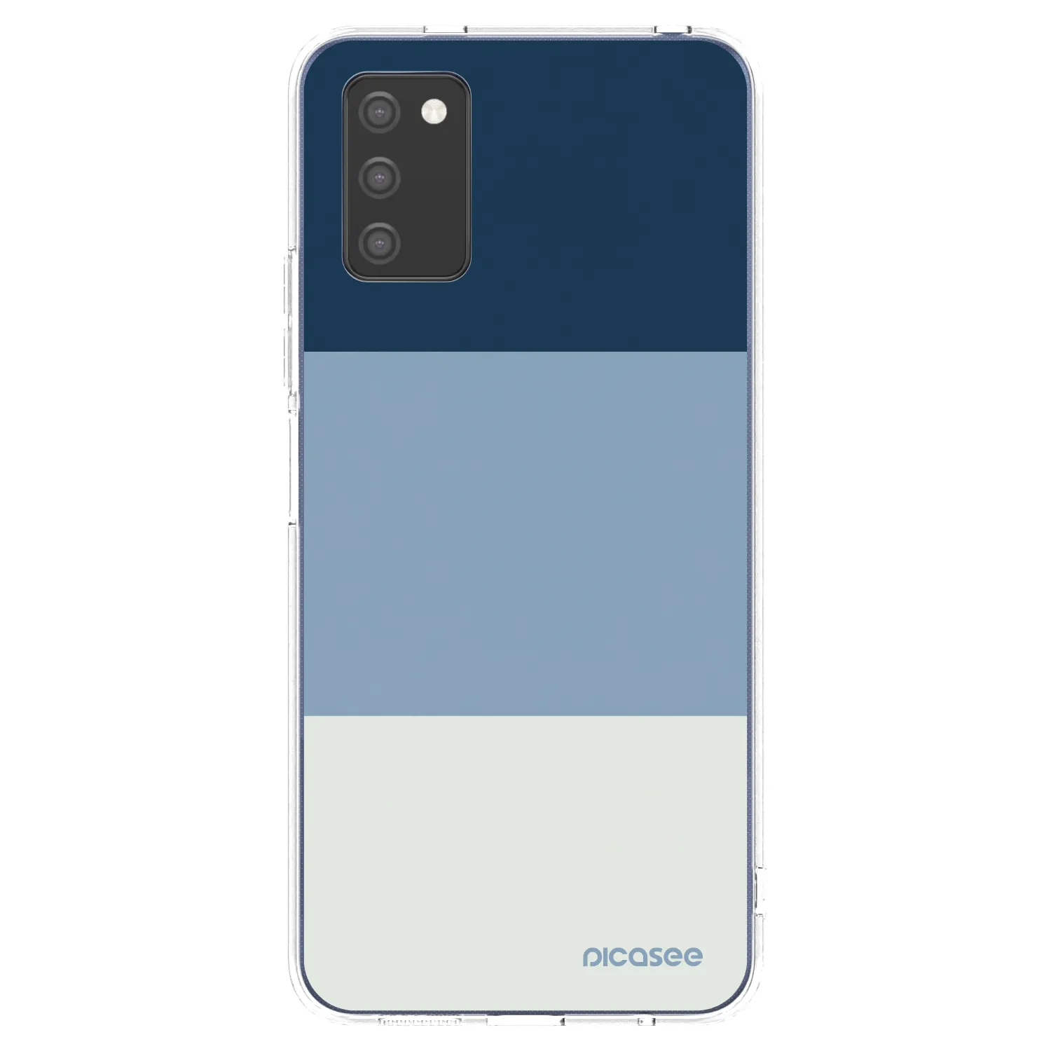 Picasee Samsung Galaxy A03s A037G Hülle - Transparentes Silikon - Coastal Blue