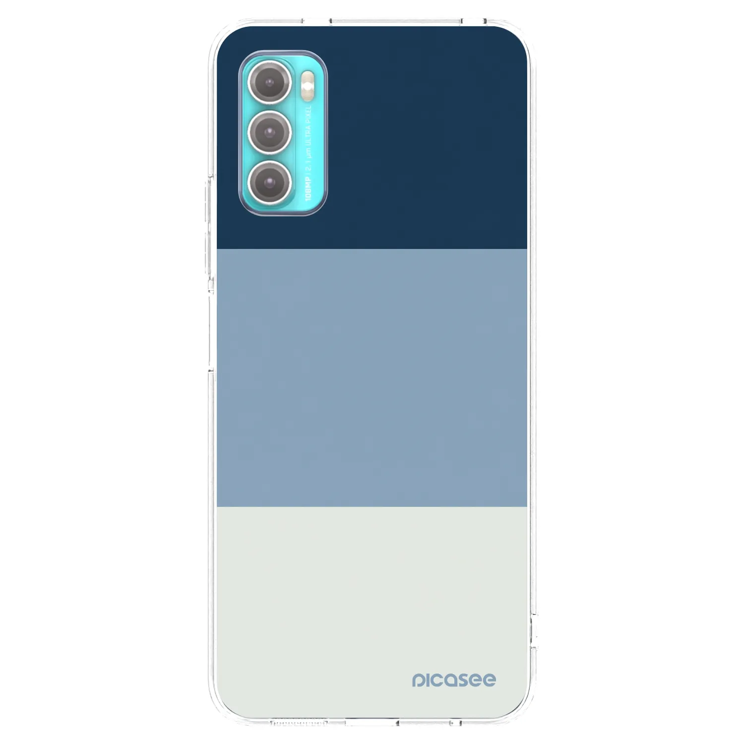Picasee Motorola Moto G60 Hülle - Transparentes Silikon - Coastal Blue