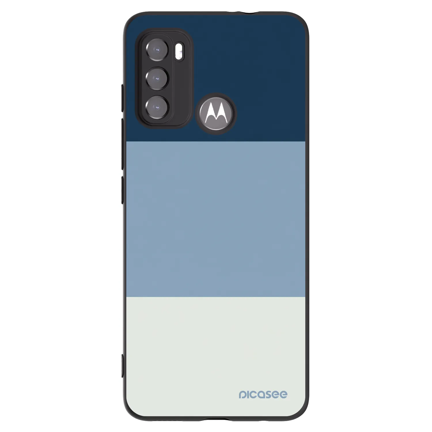 Picasee Motorola Moto G60 Hülle - Schwarzes Silikon - Coastal Blue
