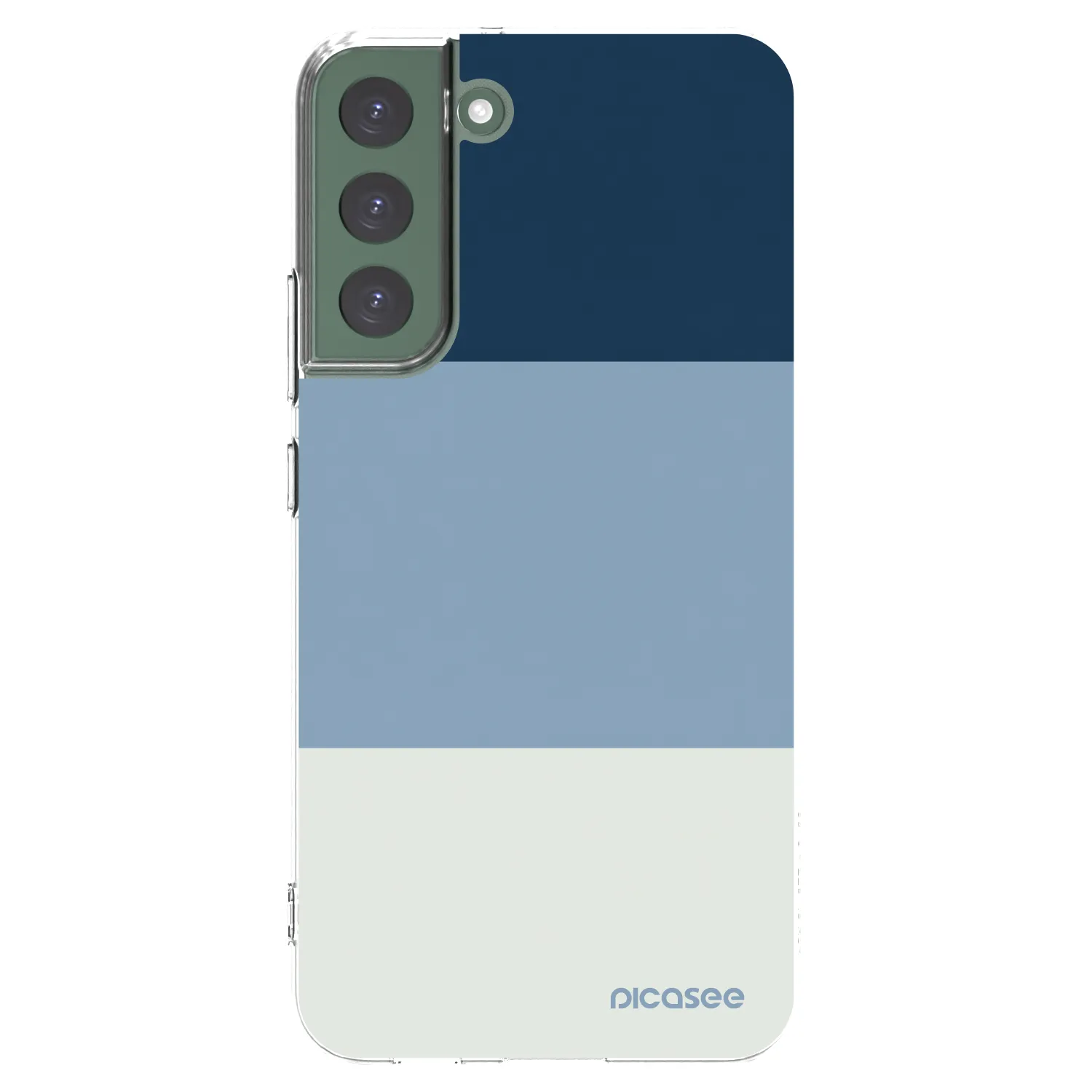 Picasee Samsung Galaxy S22+ 5G Hülle - Transparentes Silikon - Coastal Blue
