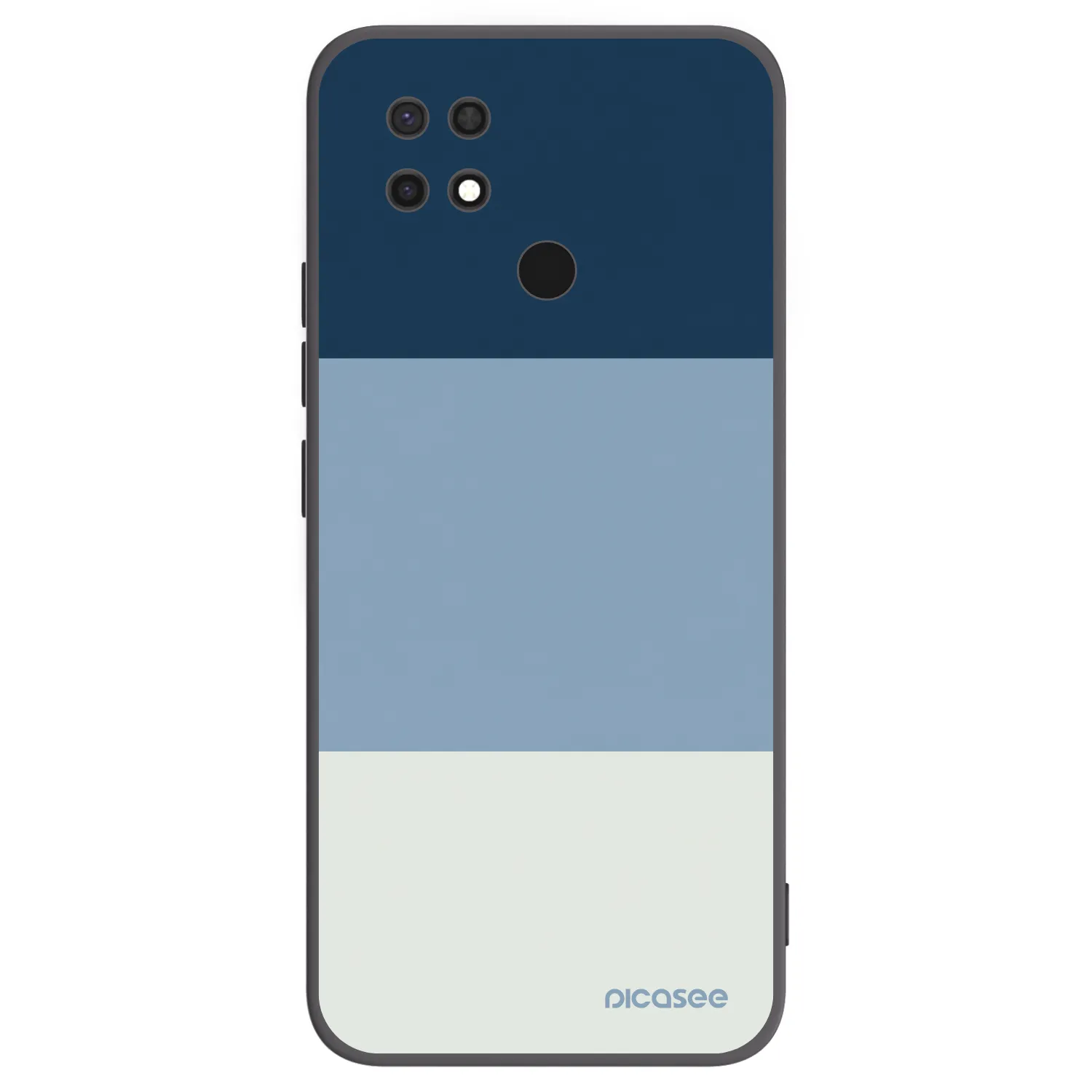 Picasee Xiaomi Redmi 10C Hülle - Schwarzes Silikon - Coastal Blue