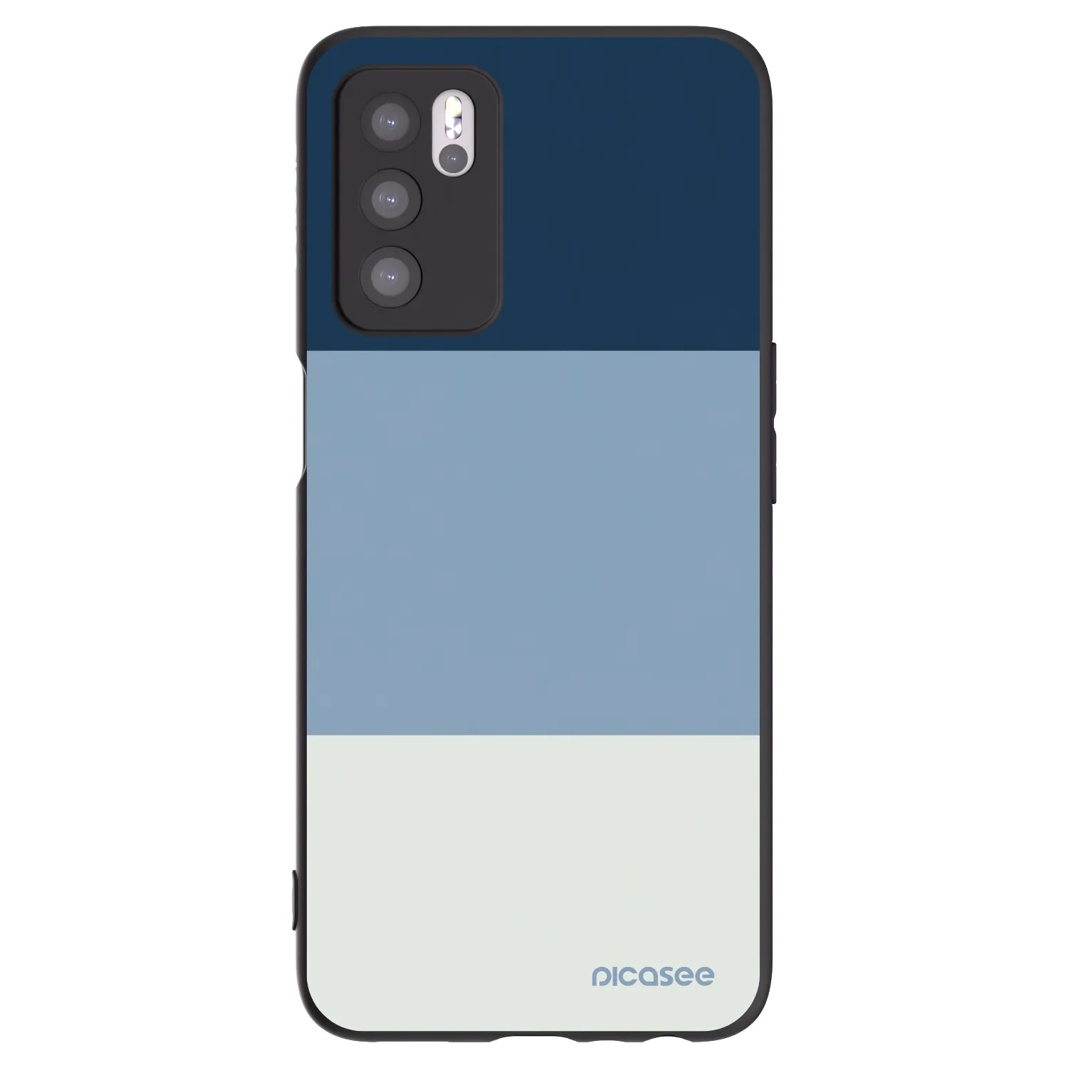 Picasee OPPO A16s Hülle - Schwarzes Silikon - Coastal Blue