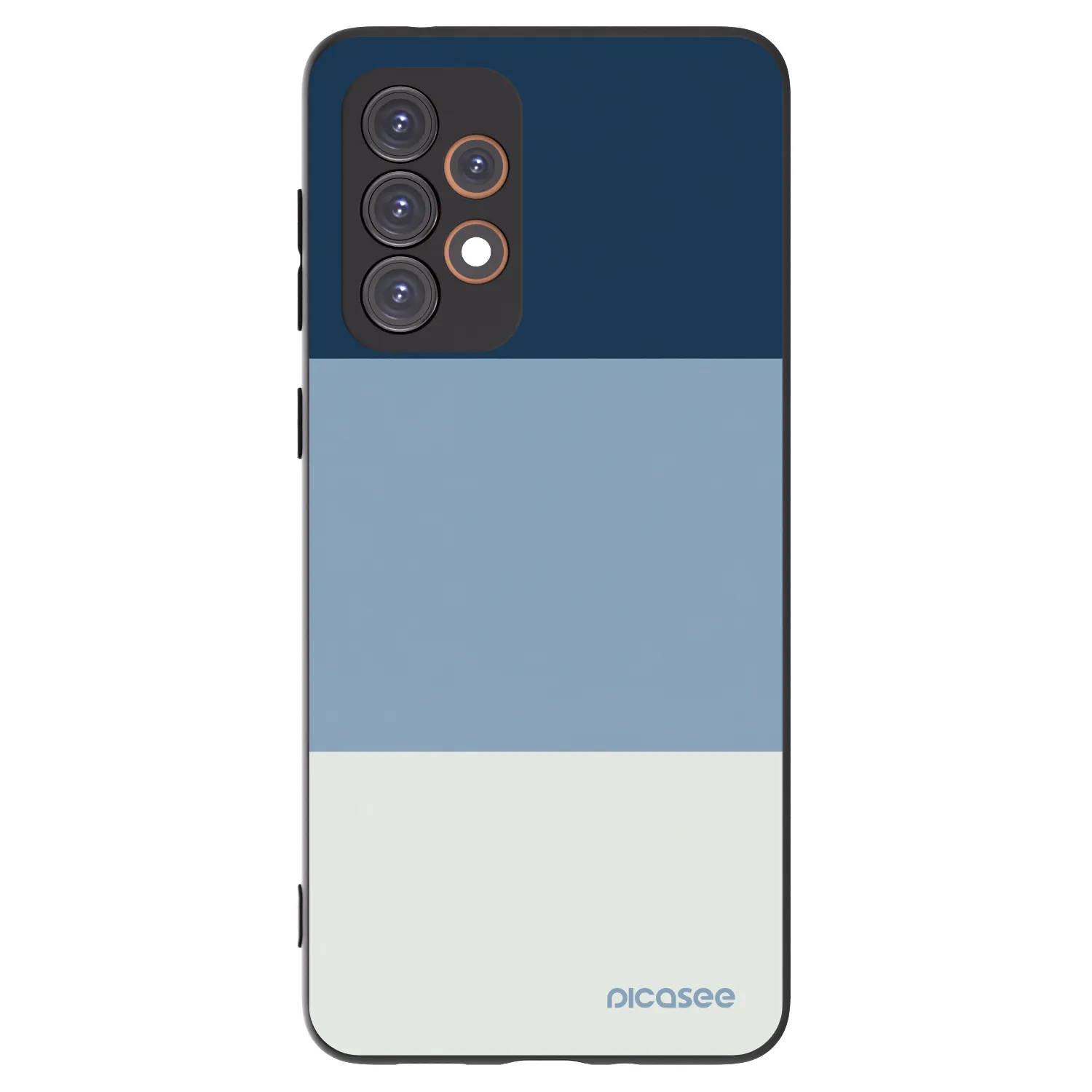 Picasee Samsung Galaxy A33 5G A336 Hülle - Schwarzes Silikon - Coastal Blue