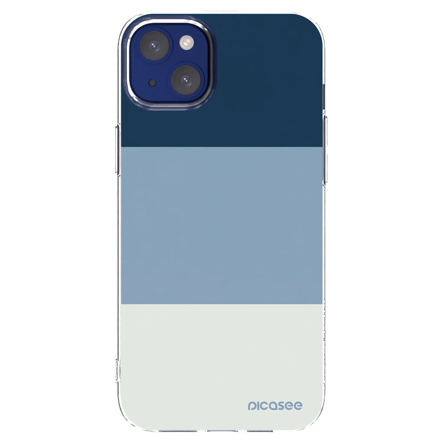 Picasee Apple iPhone 14 Plus Hülle - Transparentes Silikon - Coastal Blue
