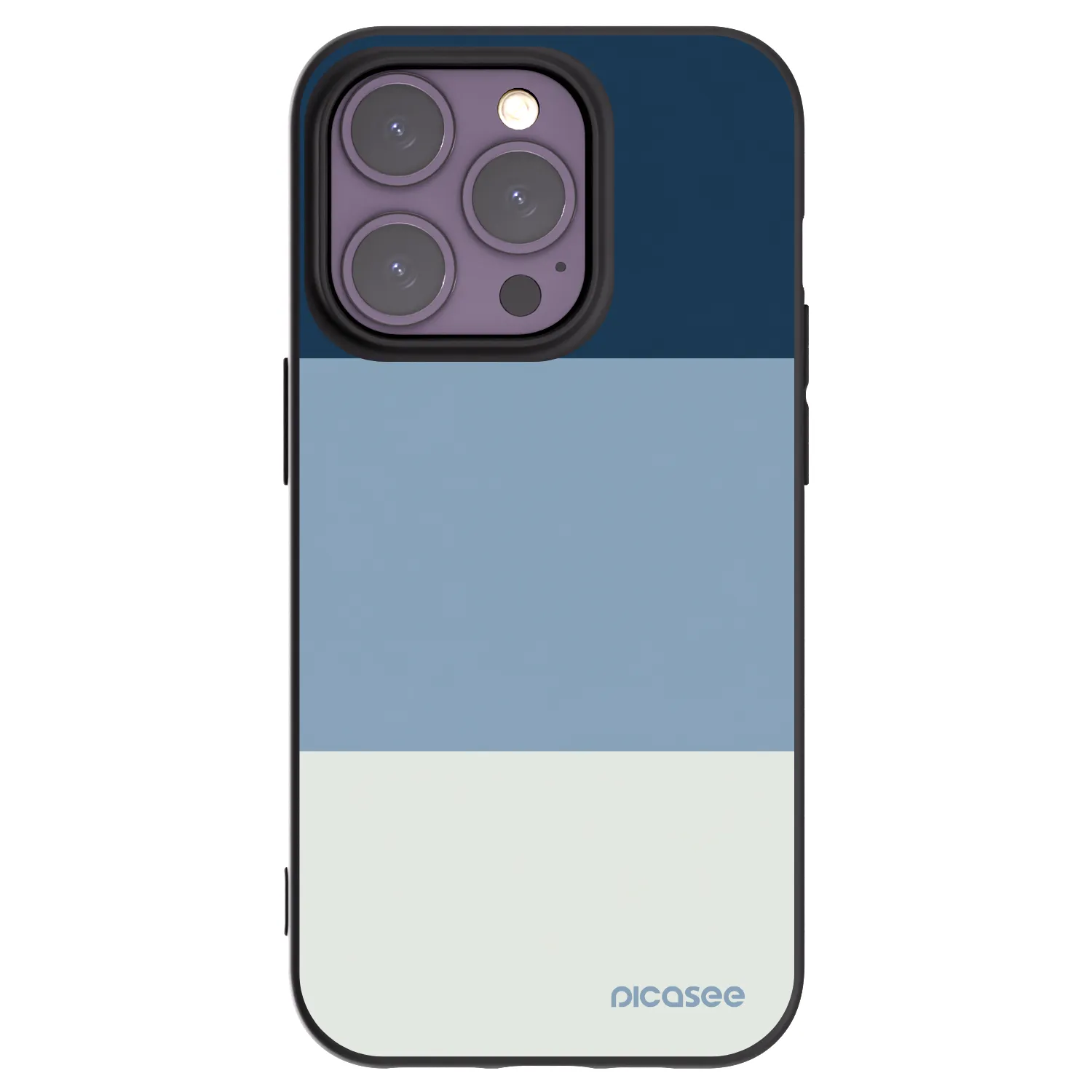 Picasee Apple iPhone 14 Pro Hülle - Schwarzes Silikon - Coastal Blue