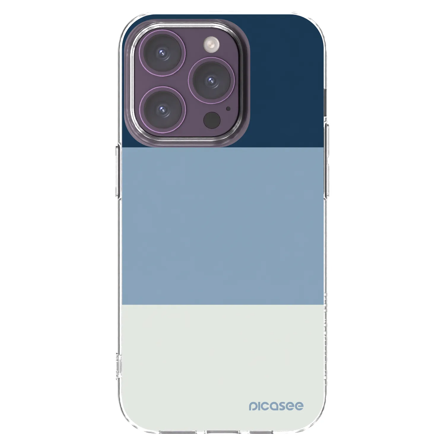 Picasee Apple iPhone 14 Pro Hülle - Transparentes Silikon - Coastal Blue