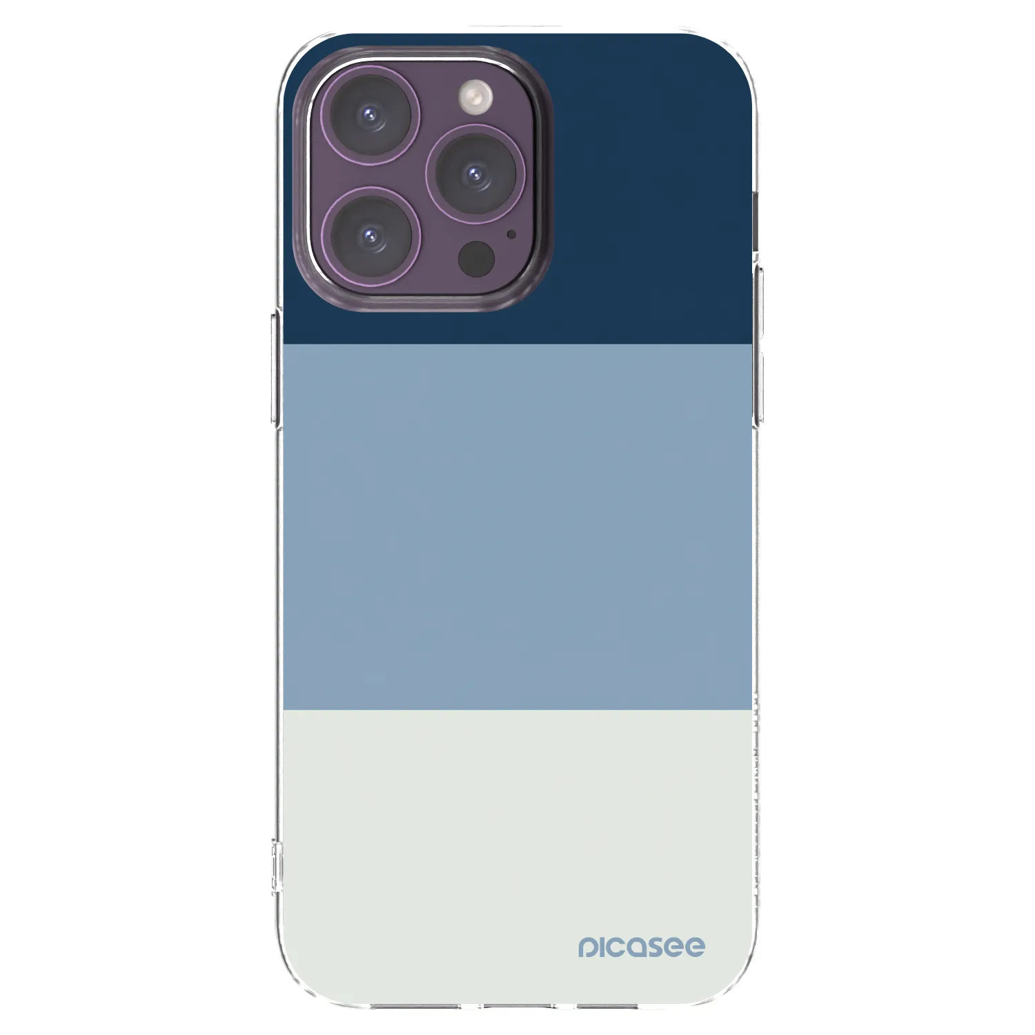 Picasee Apple iPhone 14 Pro Max Hülle - Transparentes Silikon - Coastal Blue