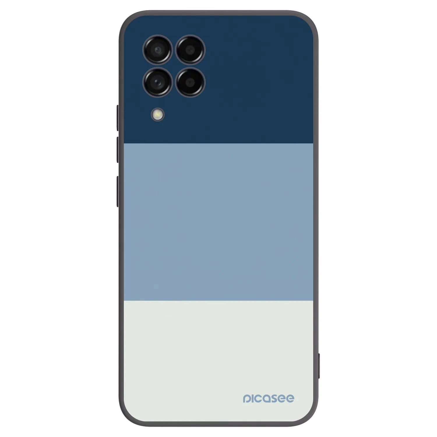 Picasee Samsung Galaxy M53 5G Hülle - Schwarzes Silikon - Coastal Blue