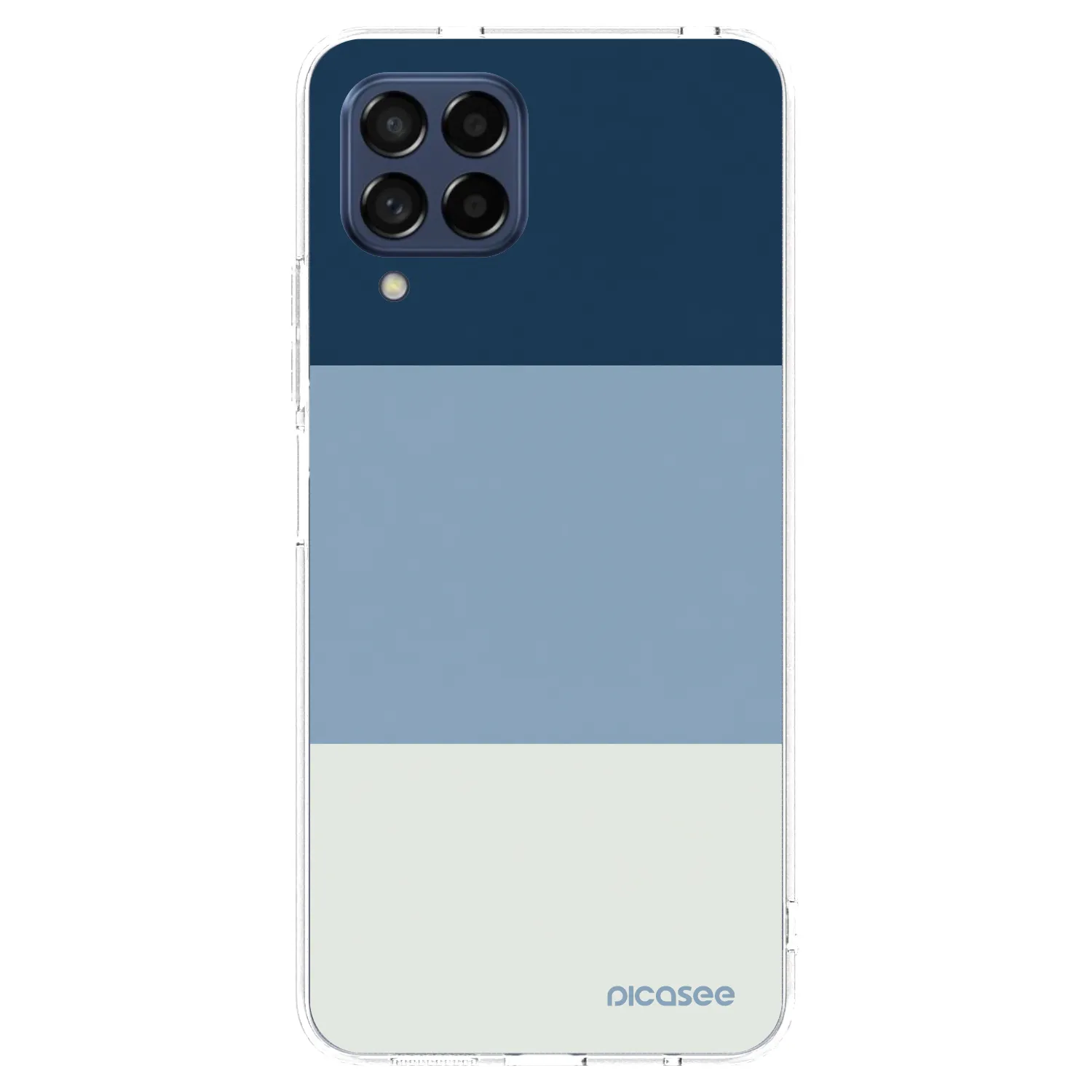 Picasee Samsung Galaxy M53 5G Hülle - Transparentes Silikon - Coastal Blue