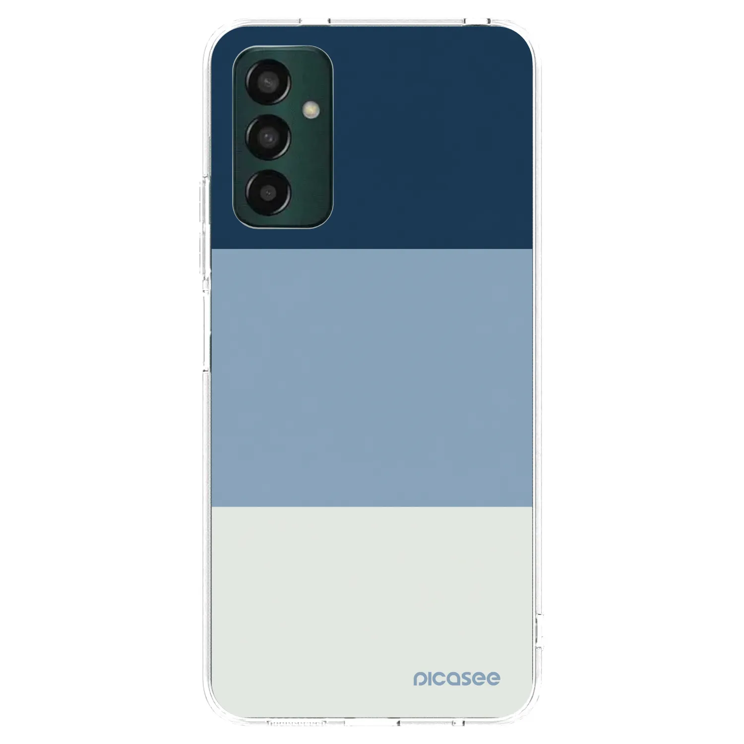 Picasee Samsung Galaxy M13 M135F Hülle - Transparentes Silikon - Coastal Blue