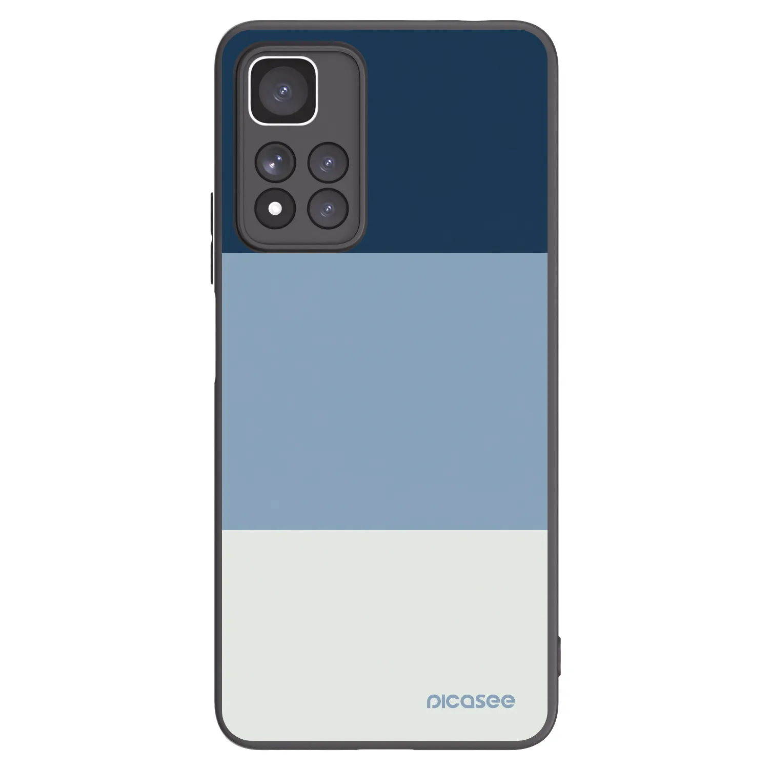 Picasee Xiaomi Redmi Note 11 Pro+ 5G Hülle - Schwarzes Silikon - Coastal Blue
