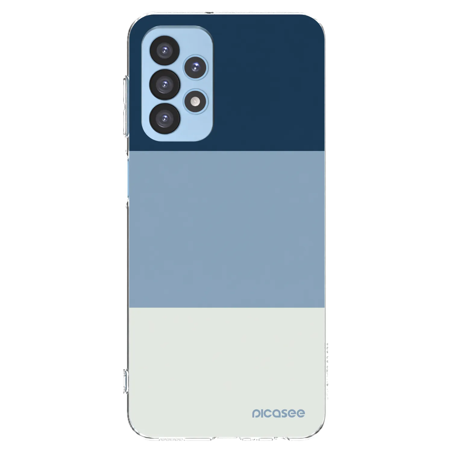Picasee Samsung Galaxy A23 A235F 4G Hülle - Transparentes Silikon - Coastal Blue