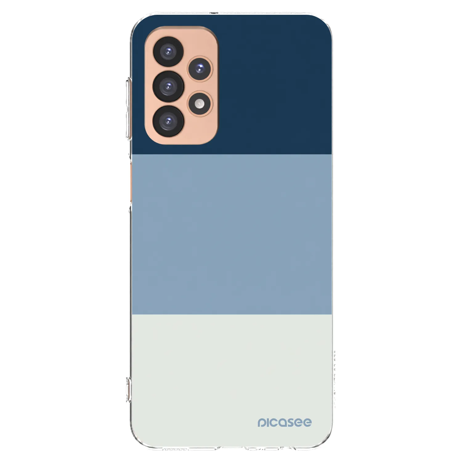 Picasee Samsung Galaxy A23 A236B 5G Hülle - Transparentes Silikon - Coastal Blue