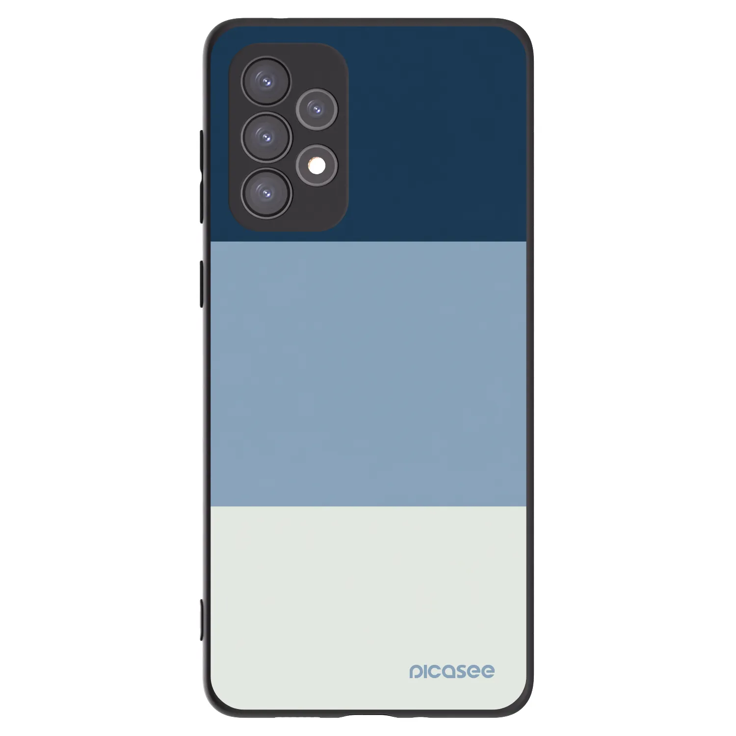 Picasee Samsung Galaxy A73 5G Hülle - Schwarzes Silikon - Coastal Blue