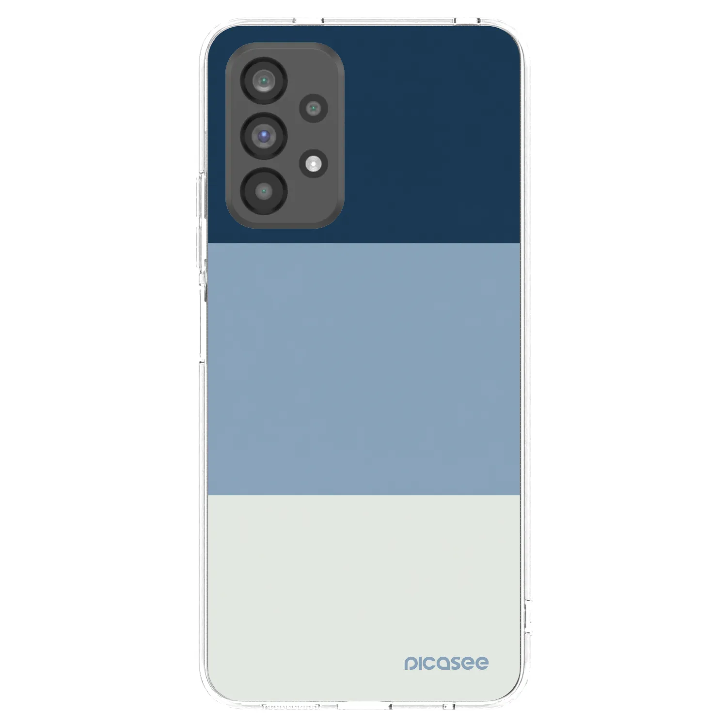 Picasee Samsung Galaxy A73 5G Hülle - Transparentes Silikon - Coastal Blue