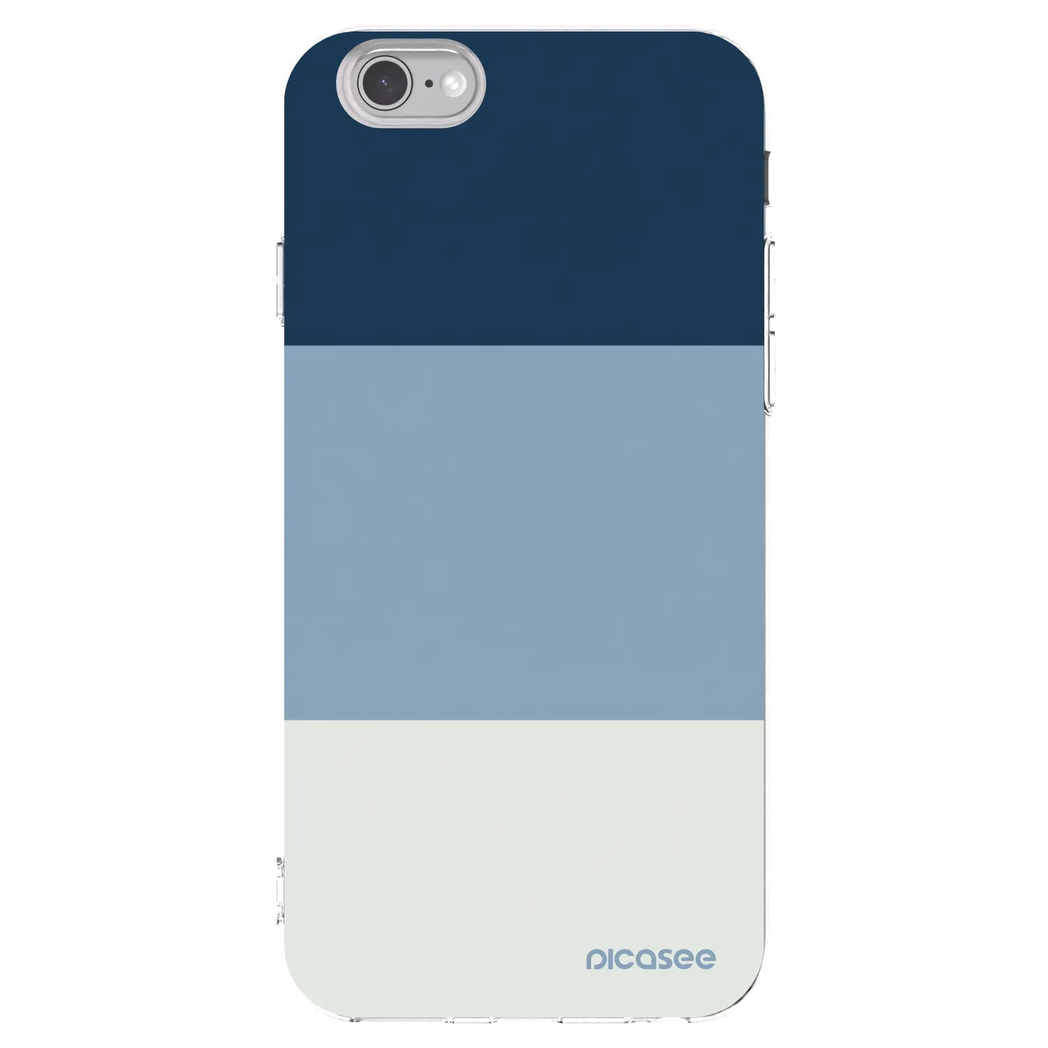 Picasee Apple iPhone 6/6S Hülle - Transparentes Silikon - Coastal Blue