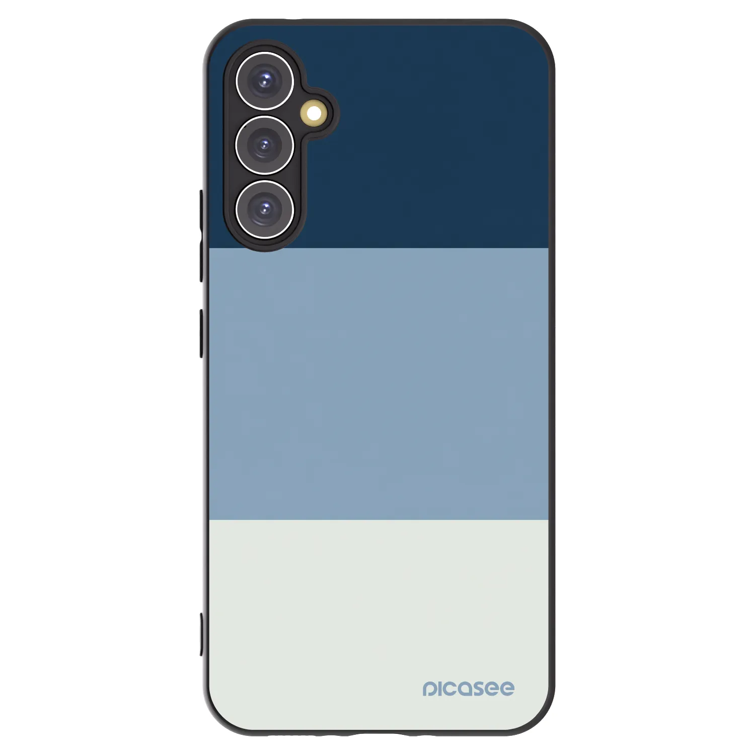 Picasee Samsung Galaxy A34 5G A346B Hülle - Schwarzes Silikon - Coastal Blue