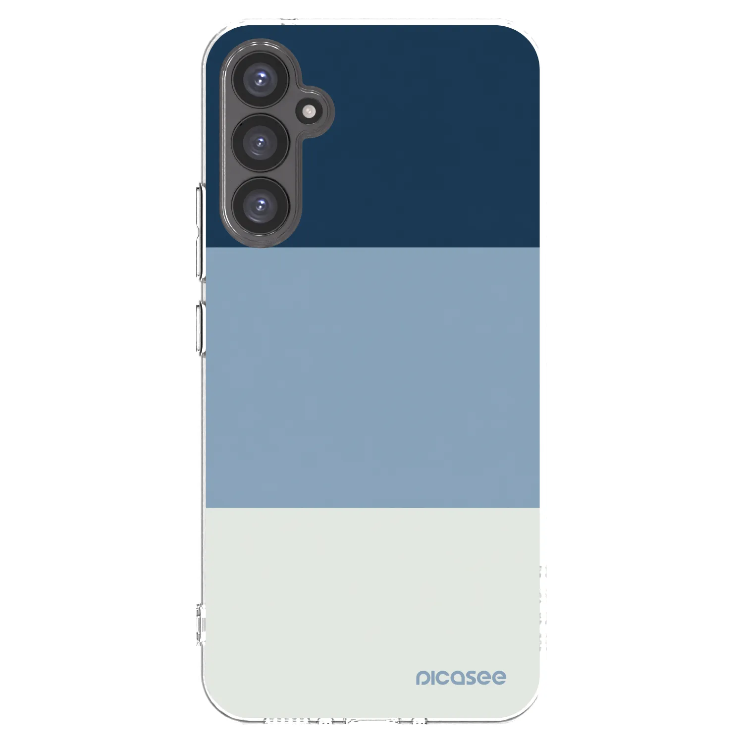 Picasee Samsung Galaxy A34 5G A346B Hülle - Transparentes Silikon - Coastal Blue