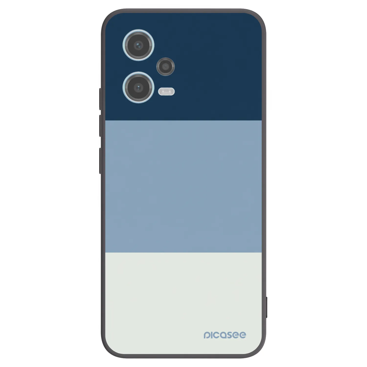 Picasee Xiaomi Redmi Note 12 5G Hülle - Schwarzes Silikon - Coastal Blue