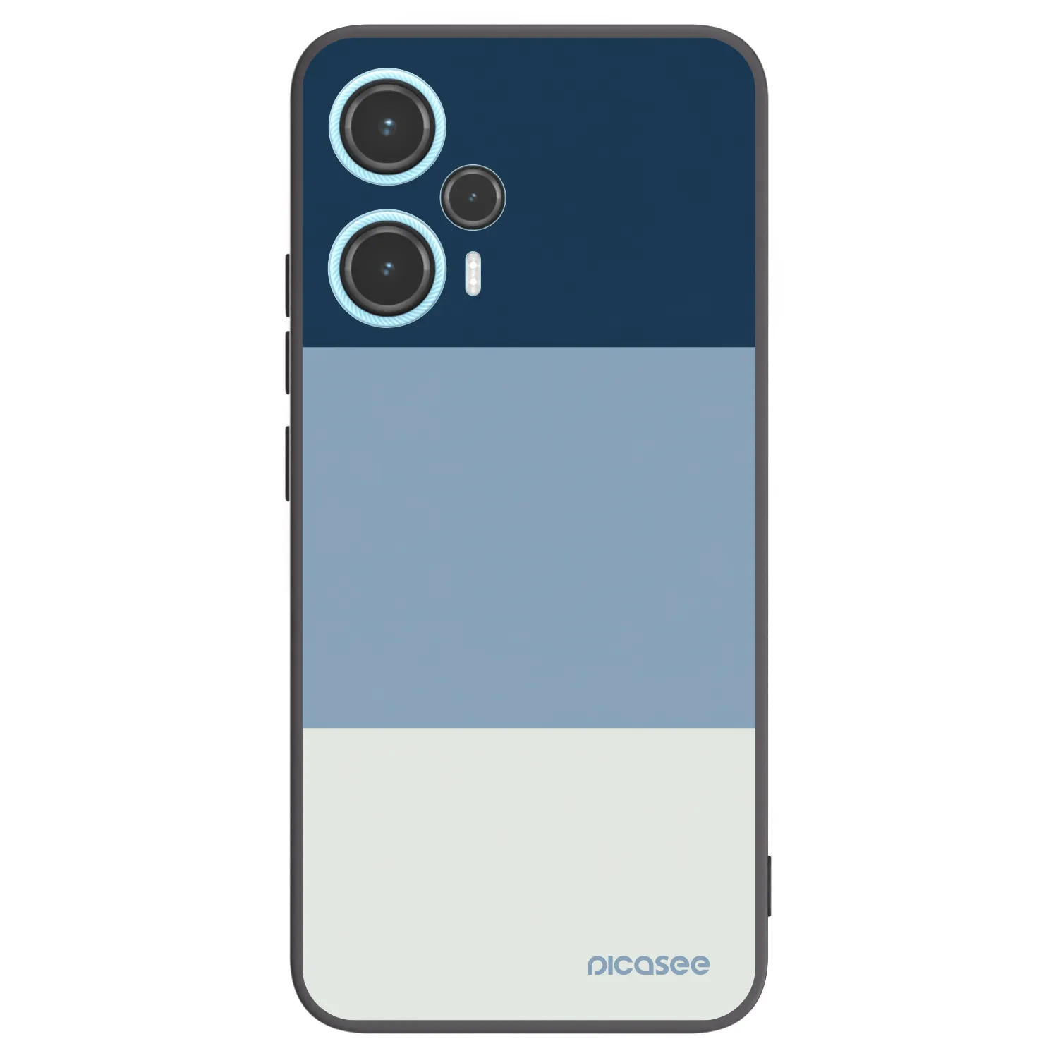 Picasee Xiaomi Poco F5 Hülle - Schwarzes Silikon - Coastal Blue