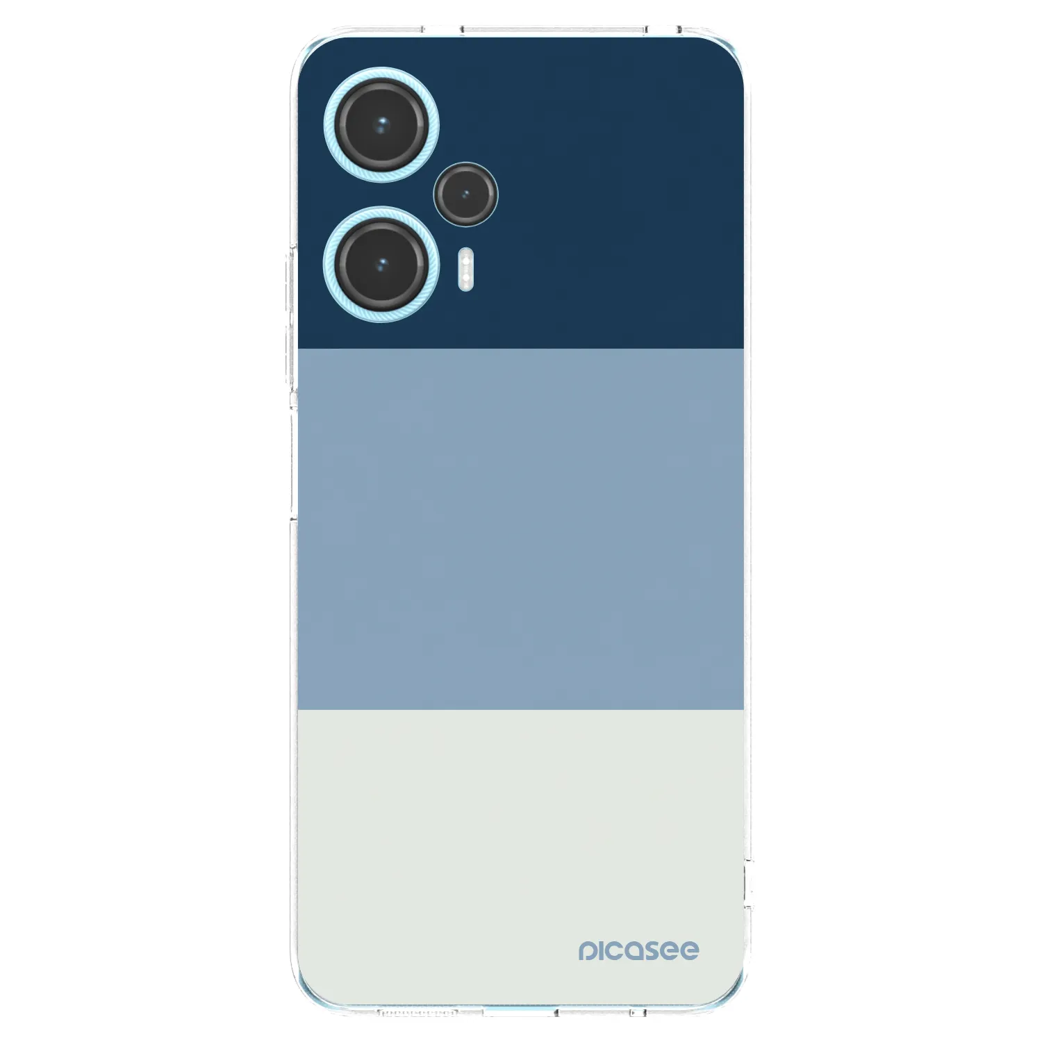 Picasee Xiaomi Poco F5 Hülle - Transparentes Silikon - Coastal Blue
