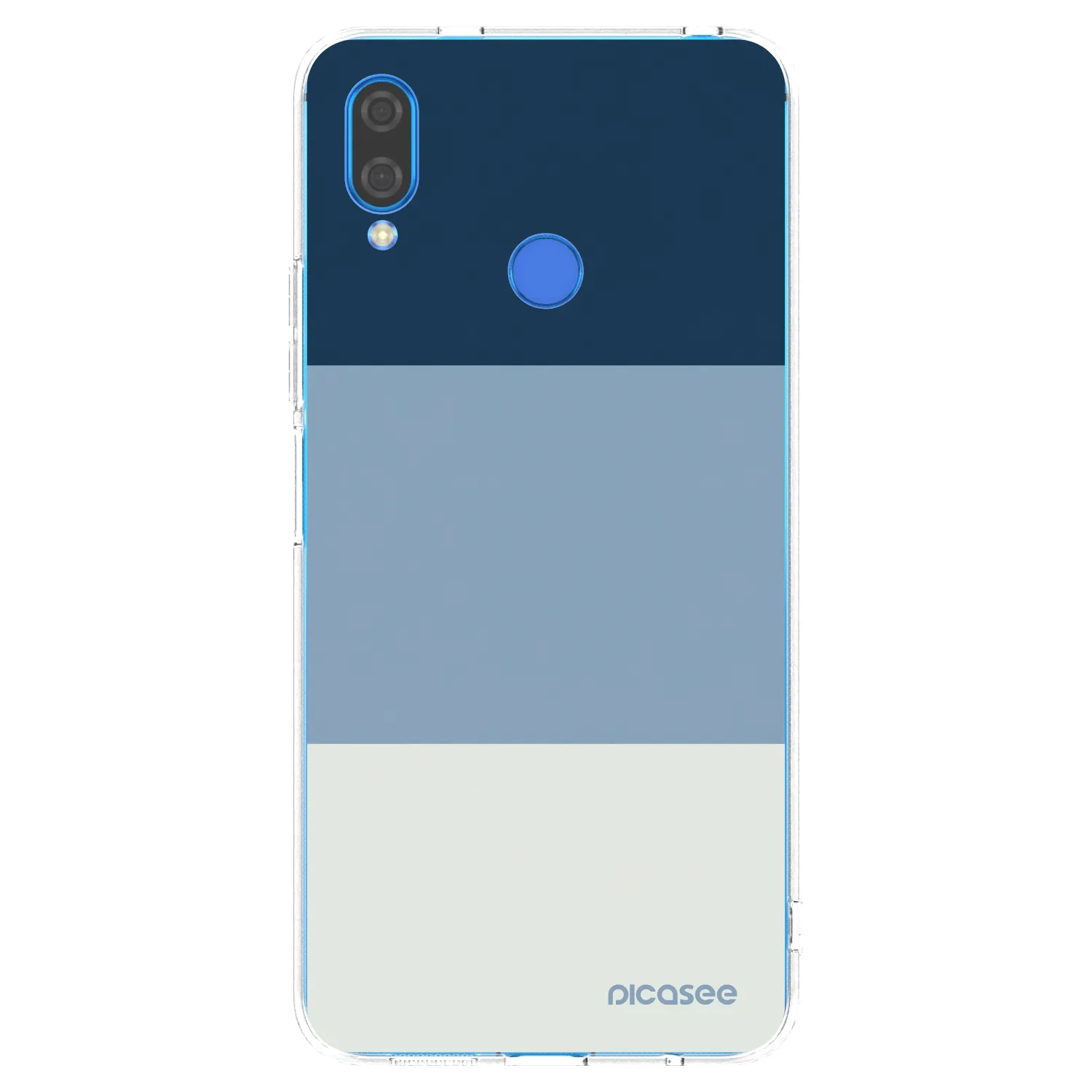 Picasee Huawei Nova 3 Hülle - Transparentes Silikon - Coastal Blue