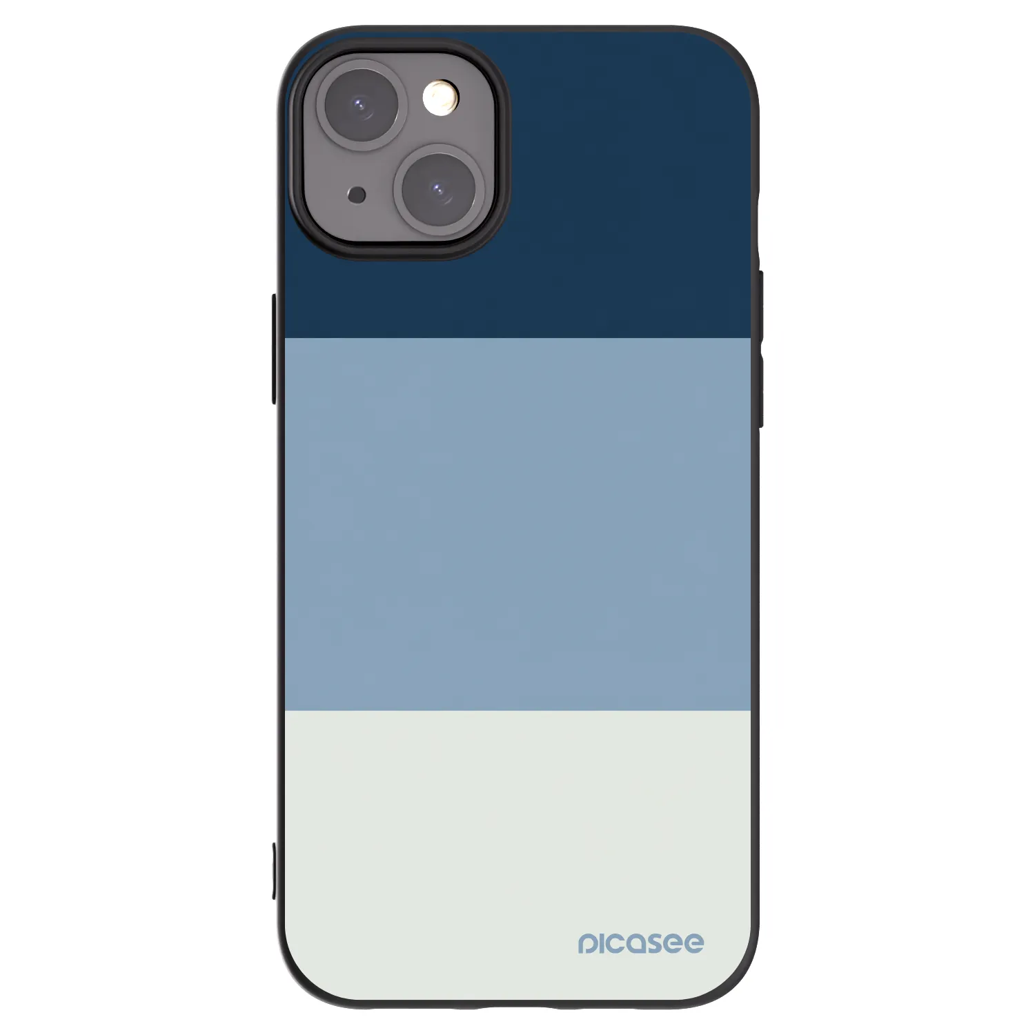 Picasee Apple iPhone 15 Plus Hülle - Schwarzes Silikon - Coastal Blue