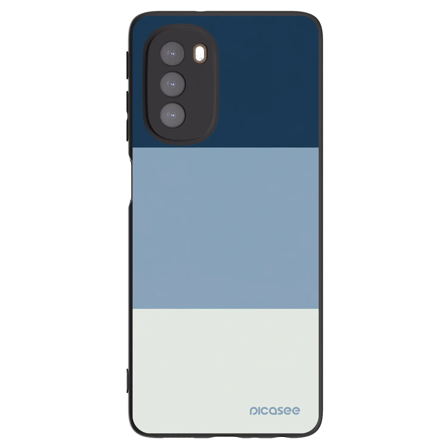 Picasee Motorola Moto G51 Hülle - Schwarzes Silikon - Coastal Blue