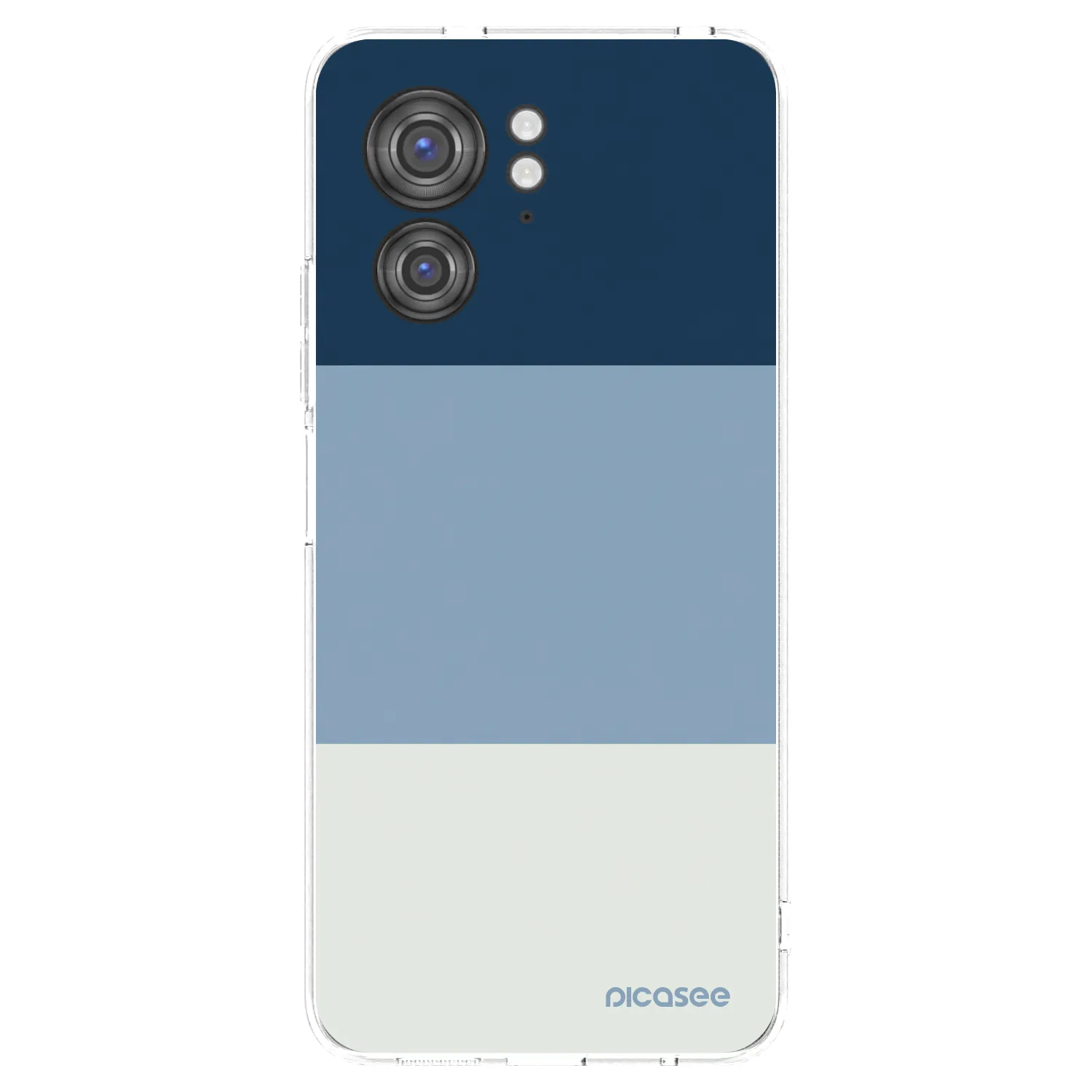 Picasee Motorola Edge 40 Hülle - Transparentes Silikon - Coastal Blue