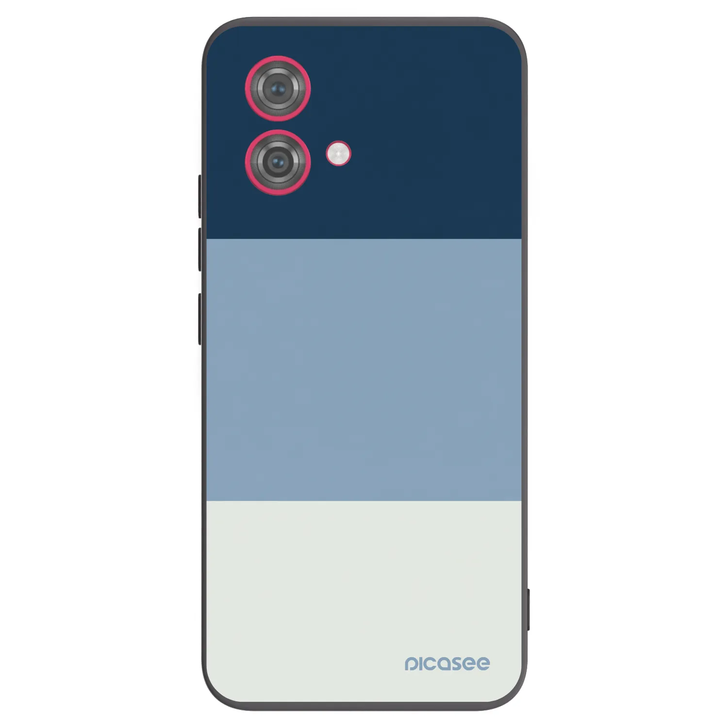 Picasee Motorola Moto G84 5G Hülle - Schwarzes Silikon - Coastal Blue