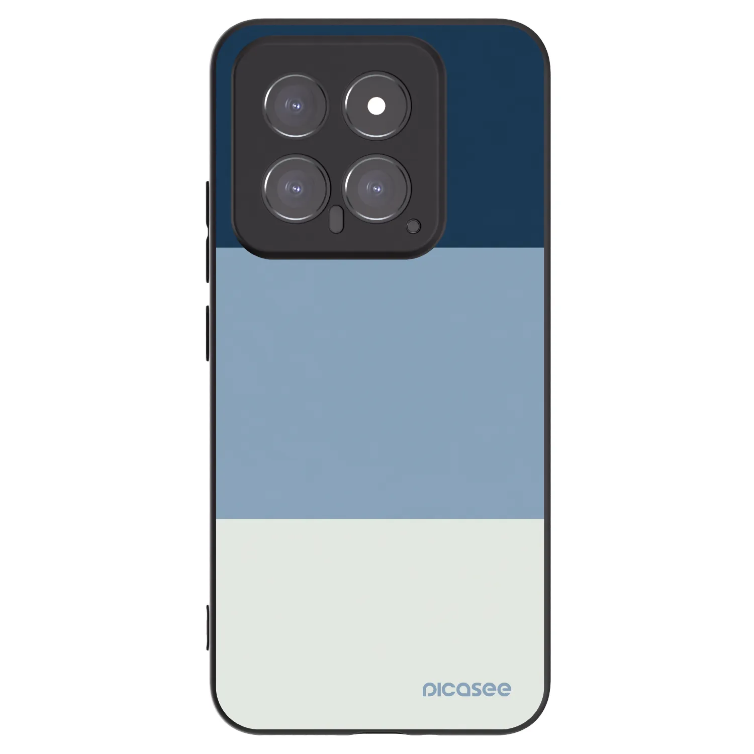 Picasee Xiaomi 14 Hülle - Schwarzes Silikon - Coastal Blue