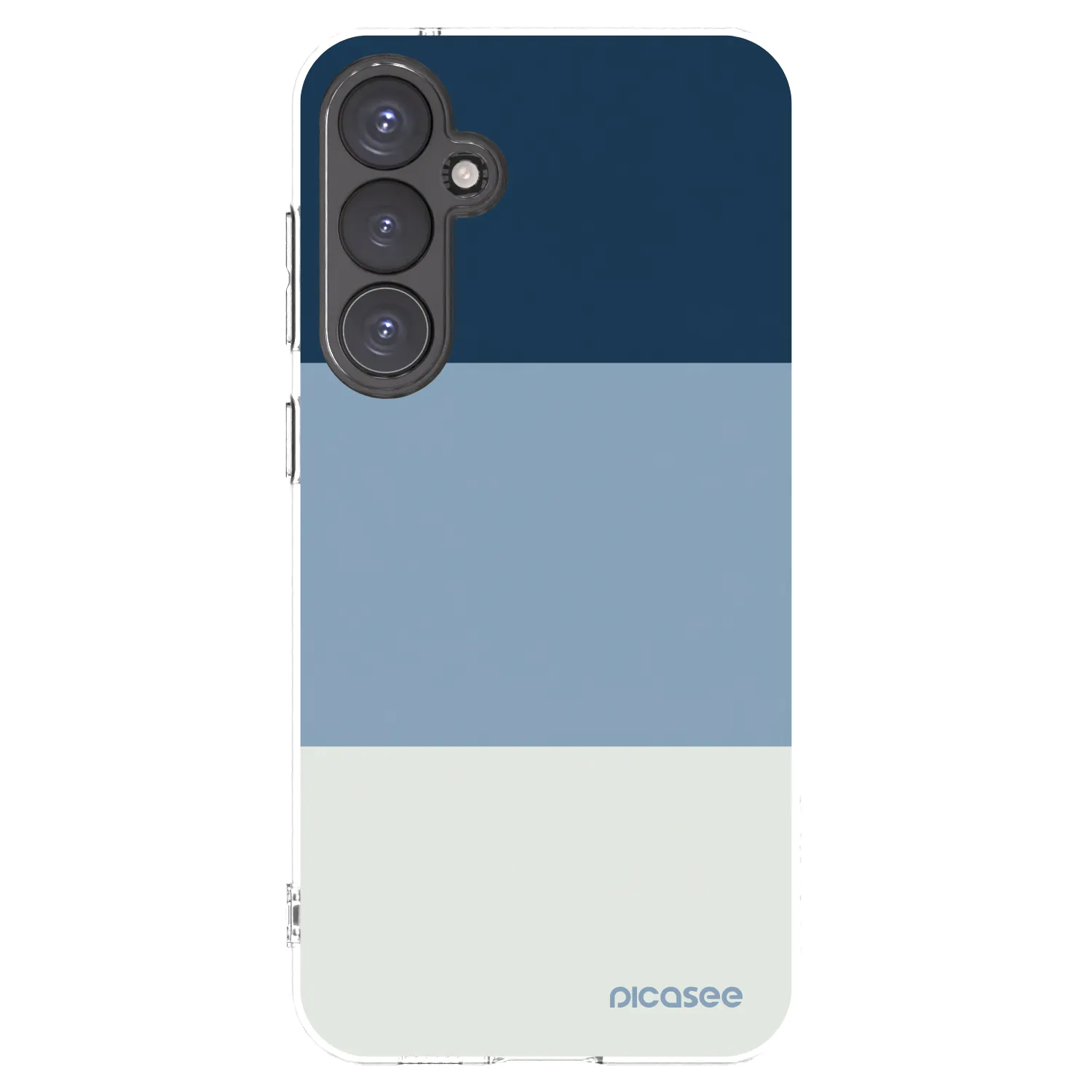 Picasee Samsung Galaxy S23 FE S711B Hülle - Transparentes Silikon - Coastal Blue