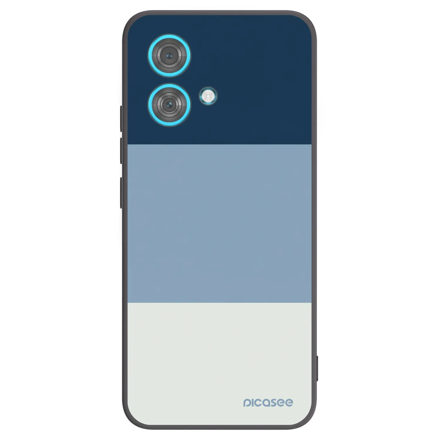 Picasee Motorola Edge 40 Neo Hülle - Schwarzes Silikon - Coastal Blue
