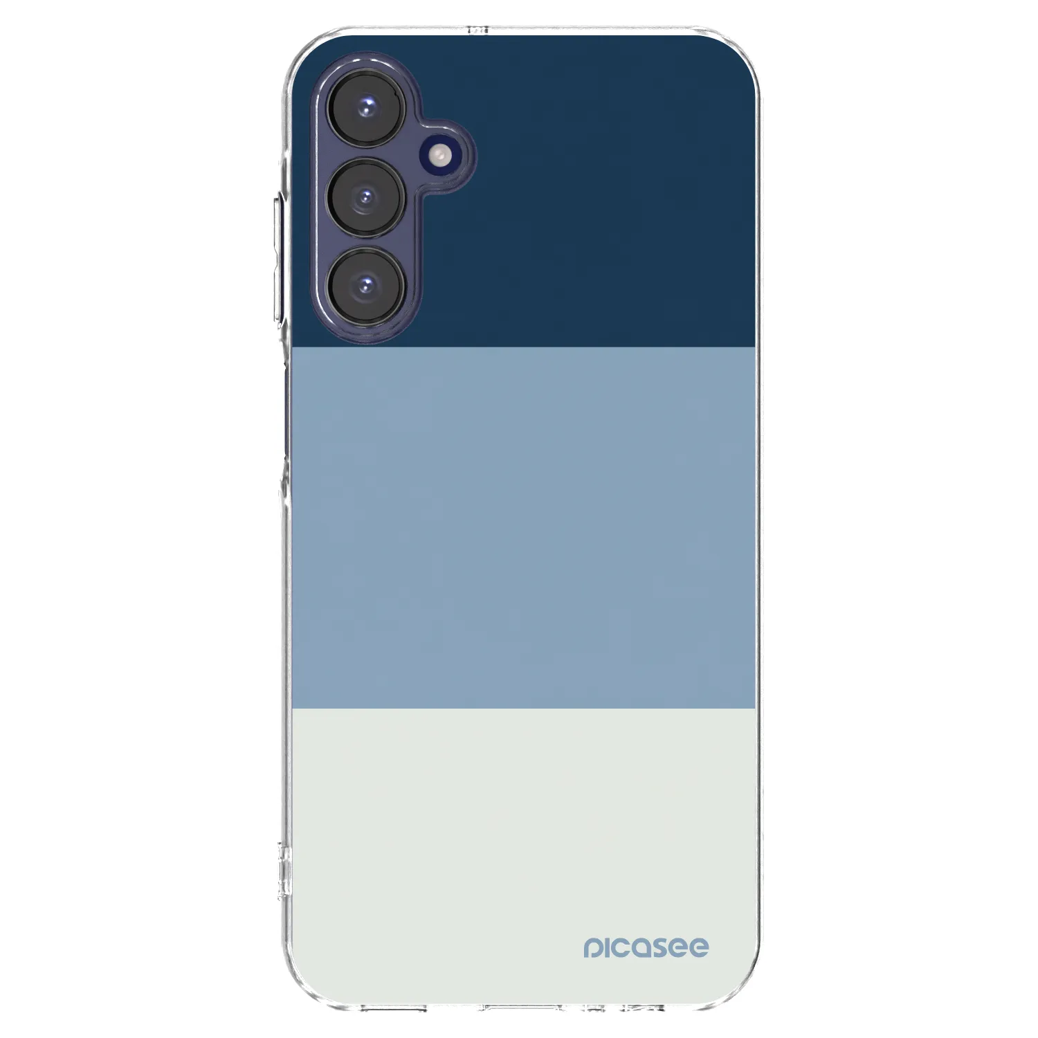 Picasee Samsung Galaxy A15 A155F 4G Hülle - Transparentes Silikon - Coastal Blue