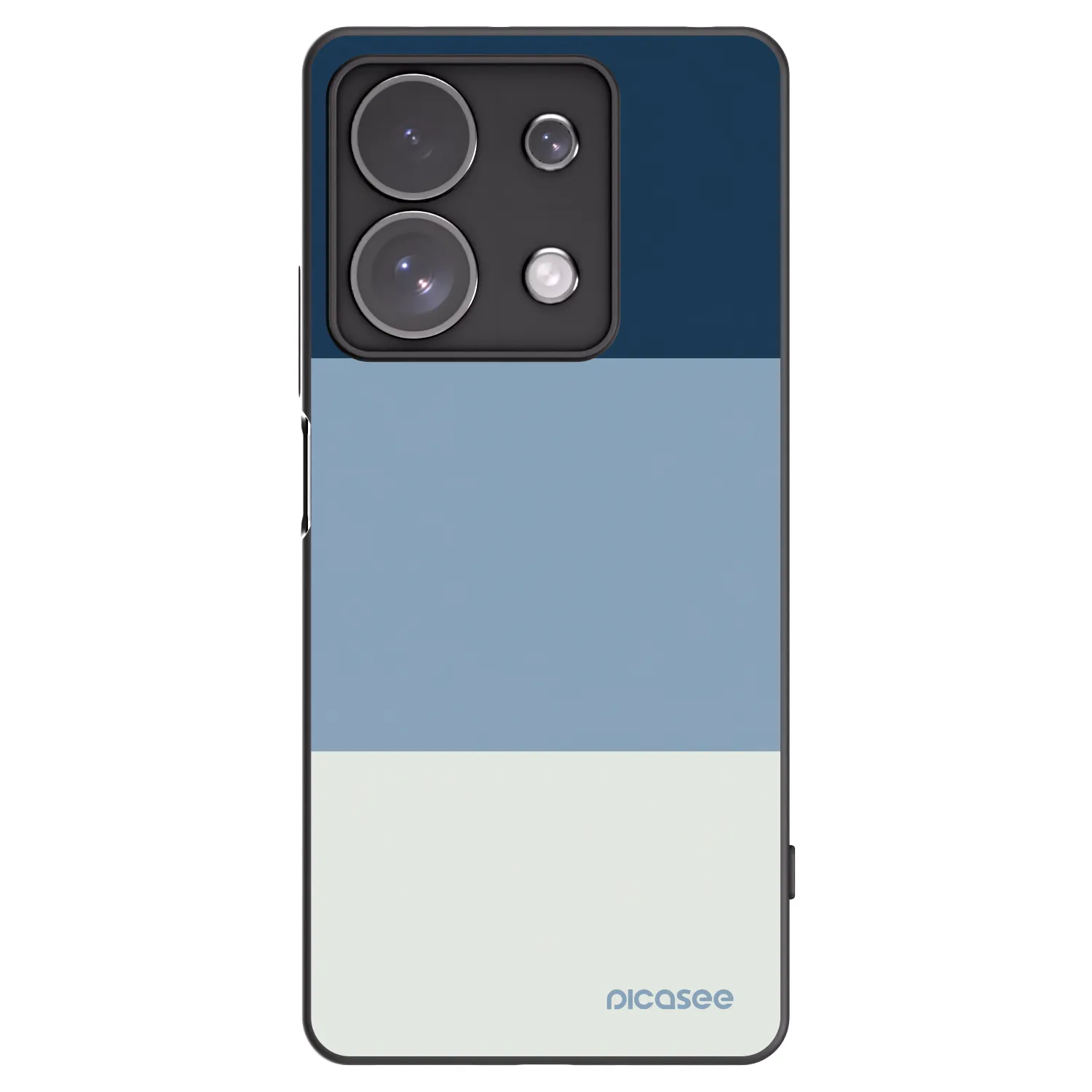 Picasee Xiaomi Redmi Note 13 Pro 4G Hülle - Schwarzes Silikon - Coastal Blue
