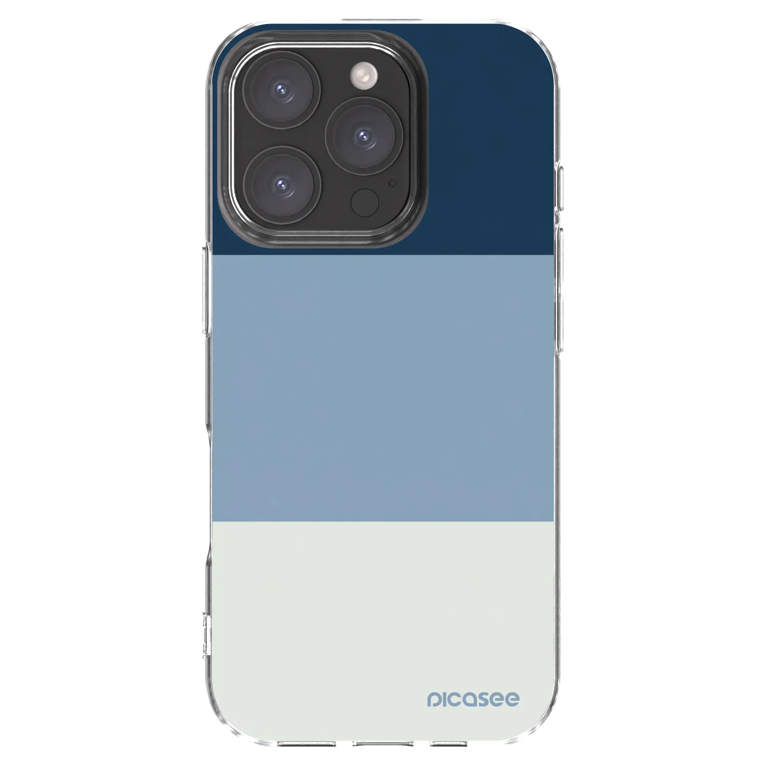 Picasee Apple iPhone 16 Pro Hülle - Transparentes Silikon - Coastal Blue