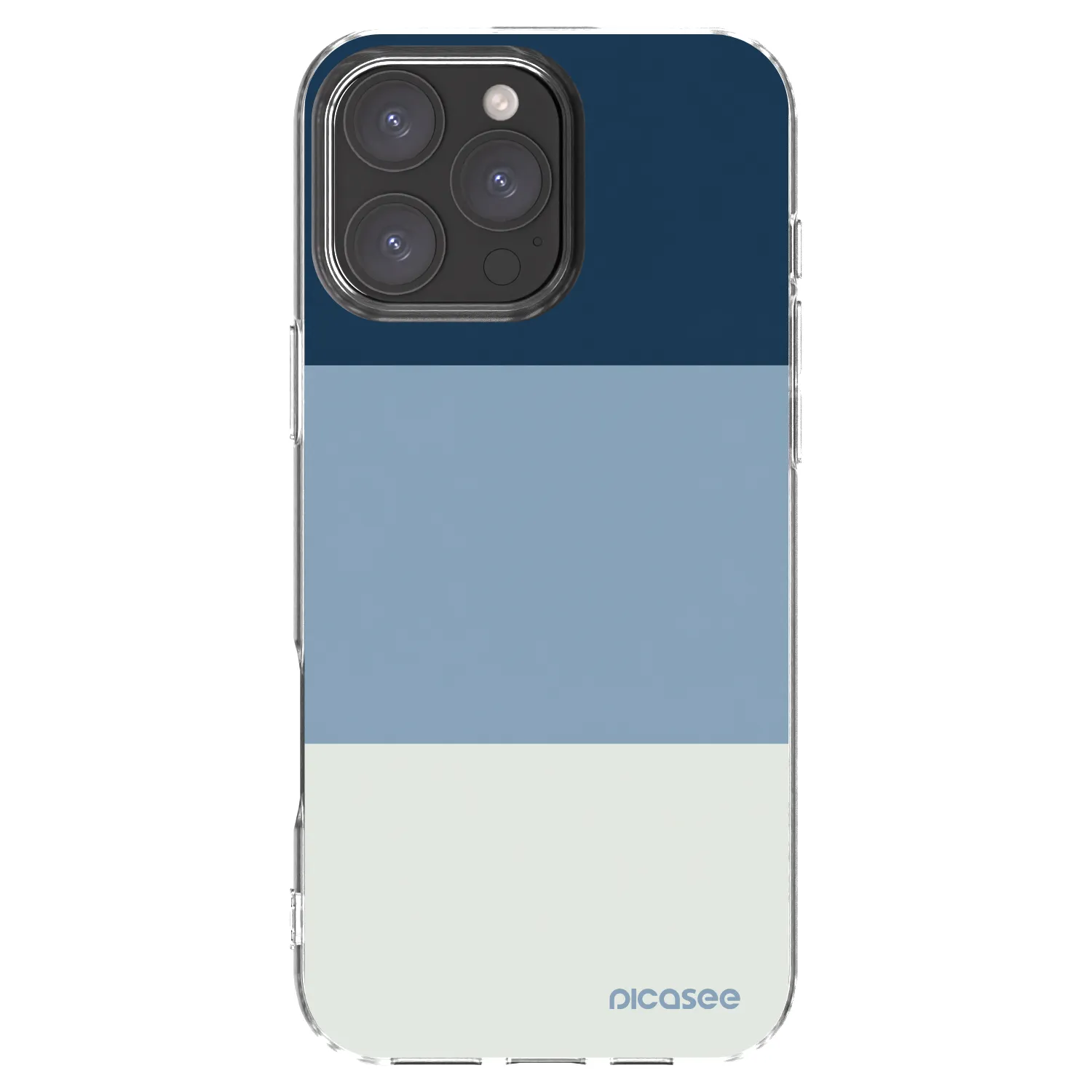 Picasee Apple iPhone 16 Pro Max Hülle - Transparentes Silikon - Coastal Blue