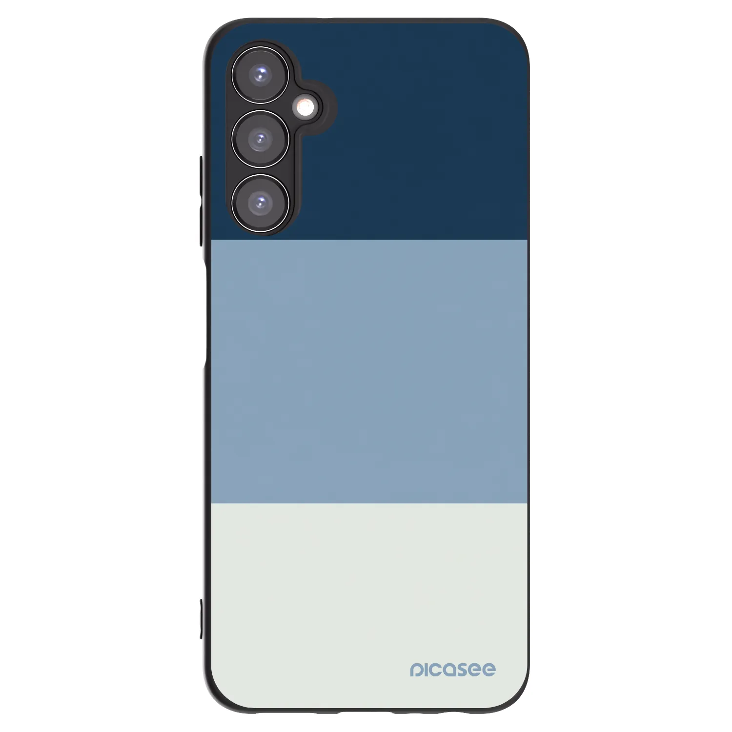 Picasee Samsung Galaxy A05s A057G Hülle - Schwarzes Silikon - Coastal Blue