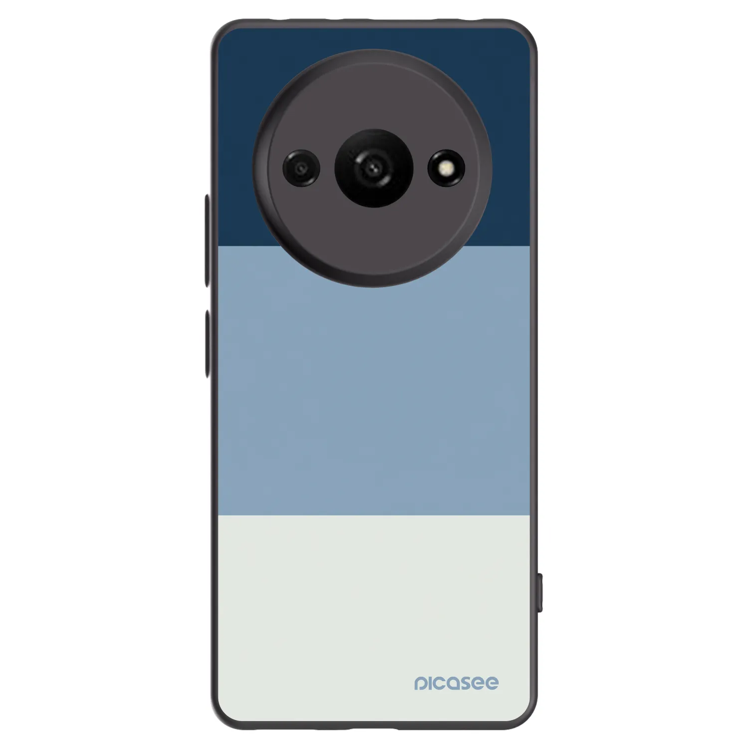 Picasee Xiaomi Redmi A3 Hülle - Schwarzes Silikon - Coastal Blue